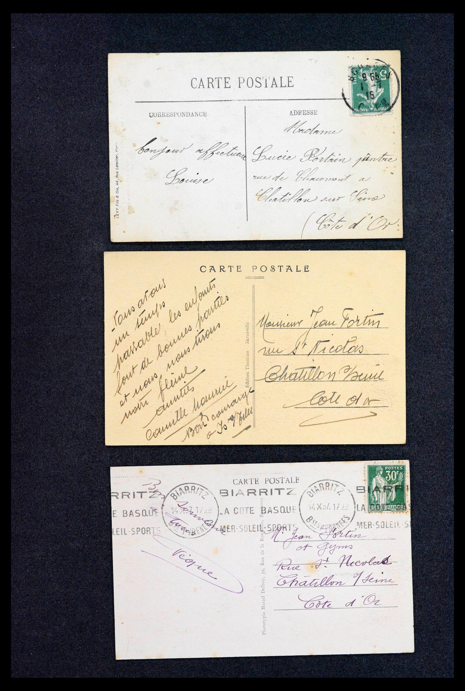39122 0015 - Postzegelverzameling 39122 Frankrijk brieven 1870-1960.