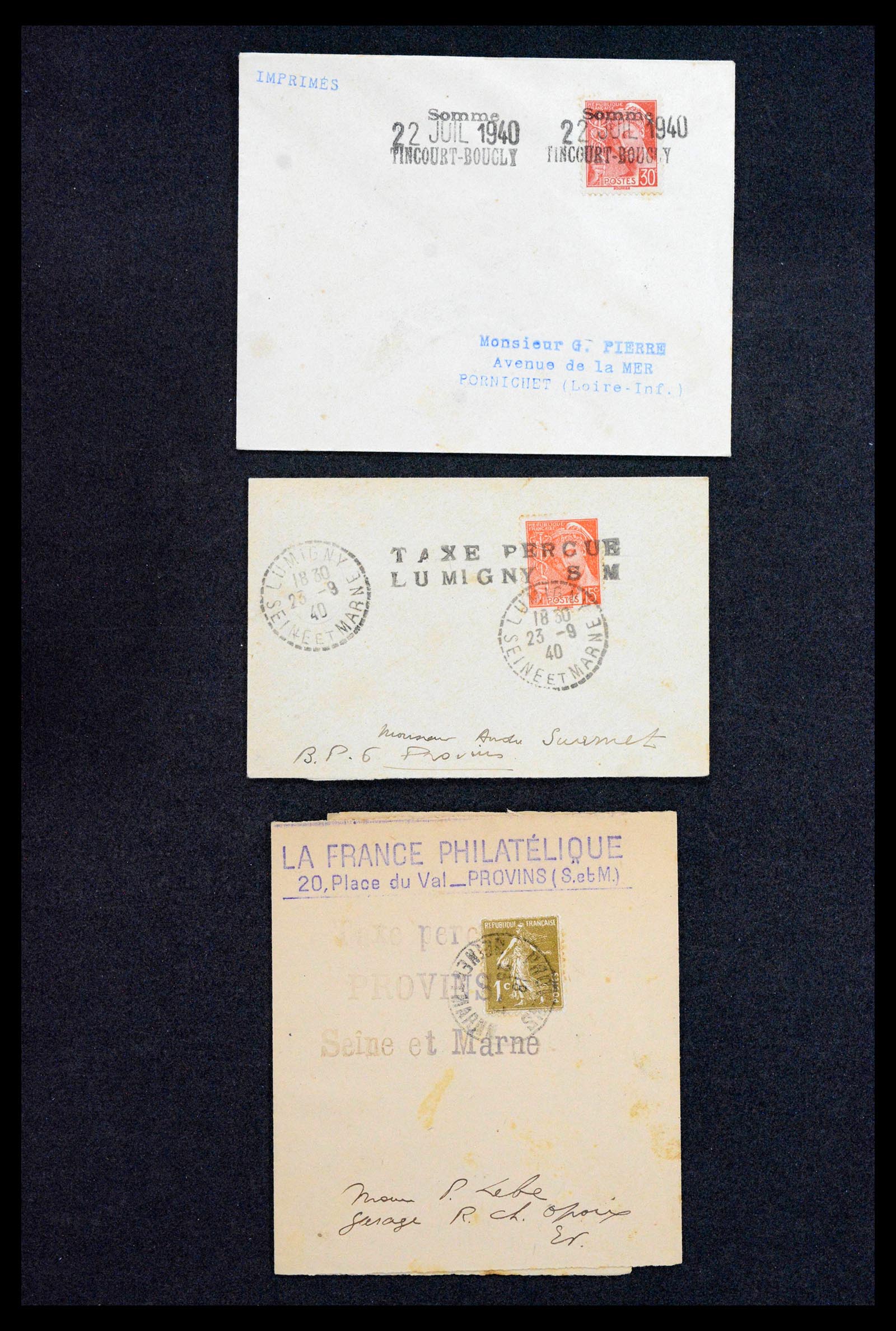39122 0016 - Postzegelverzameling 39122 Frankrijk brieven 1870-1960.