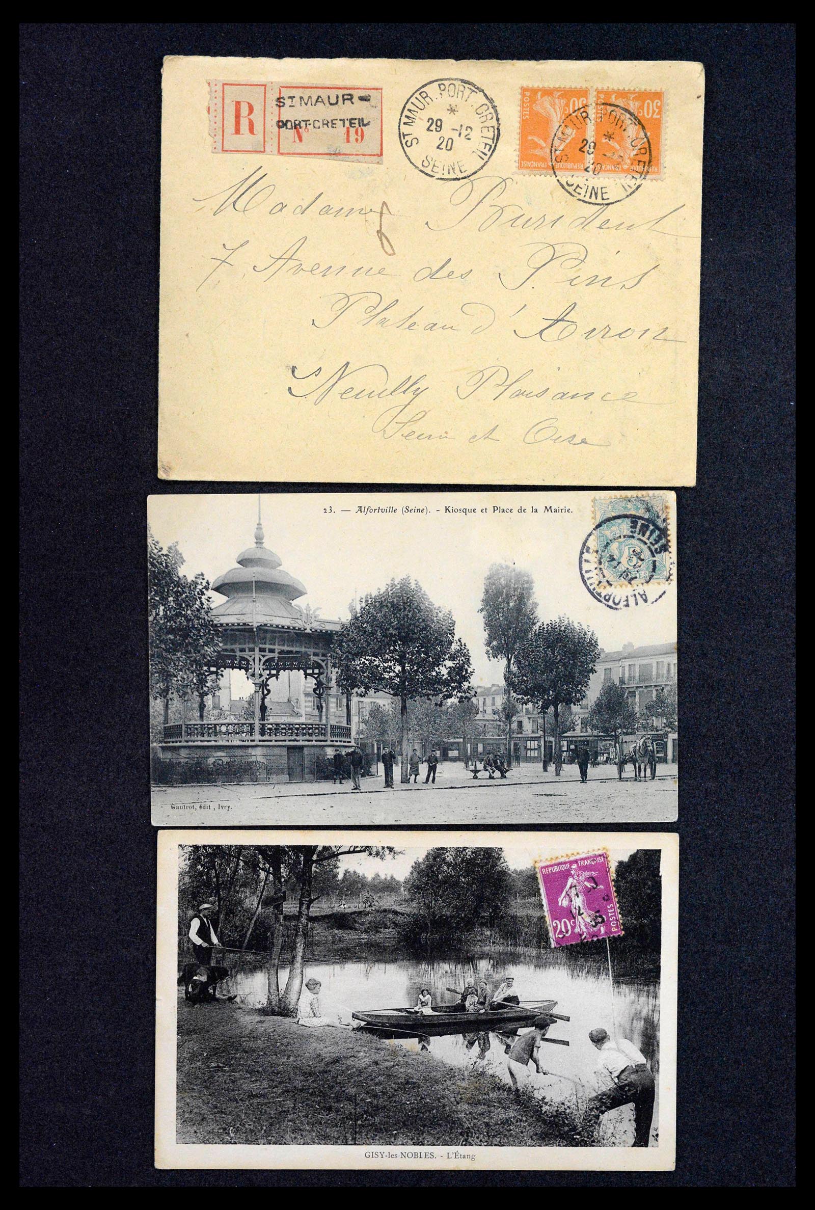 39122 0017 - Postzegelverzameling 39122 Frankrijk brieven 1870-1960.