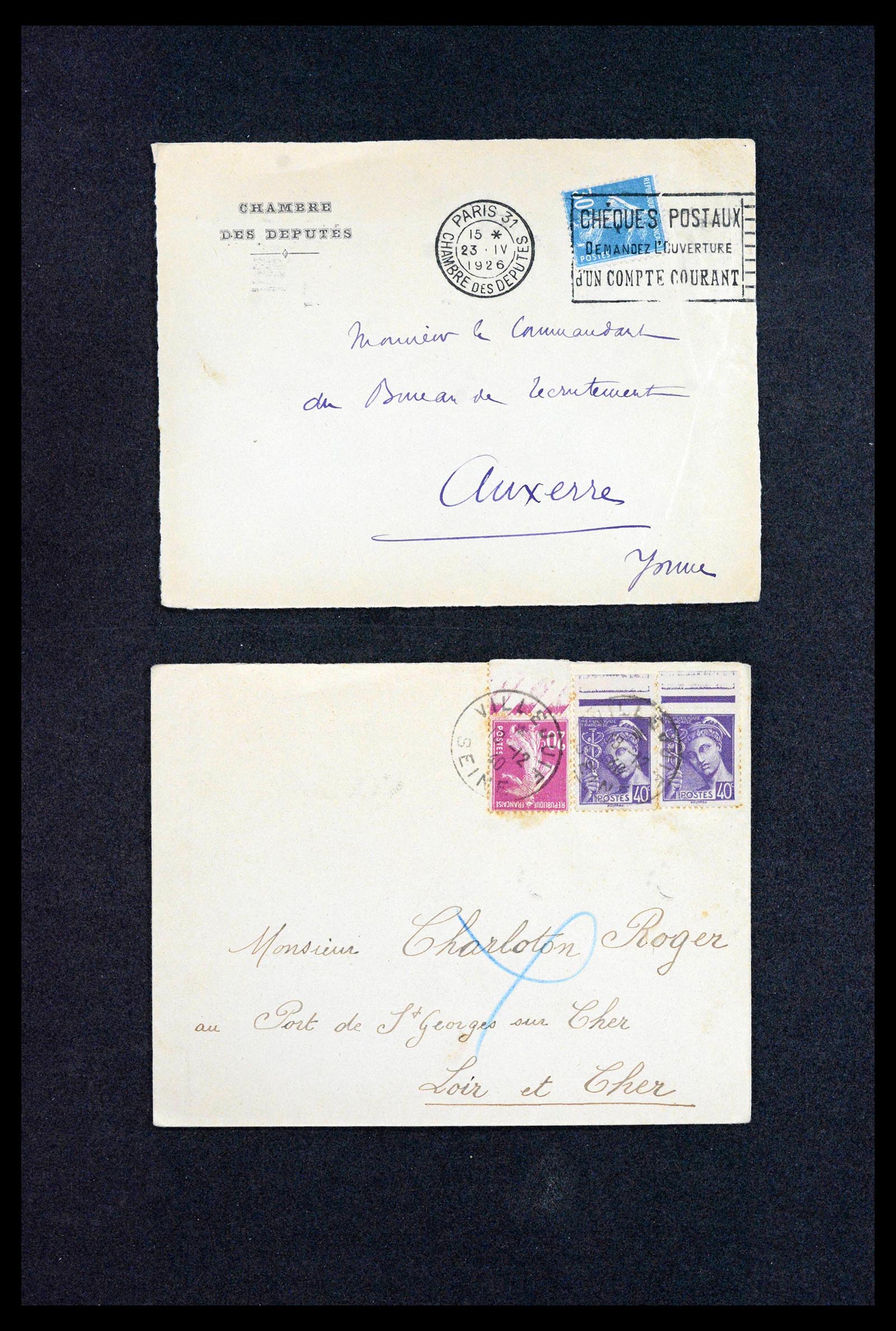 39122 0018 - Stamp collection 39122 France covers 1870-1960.