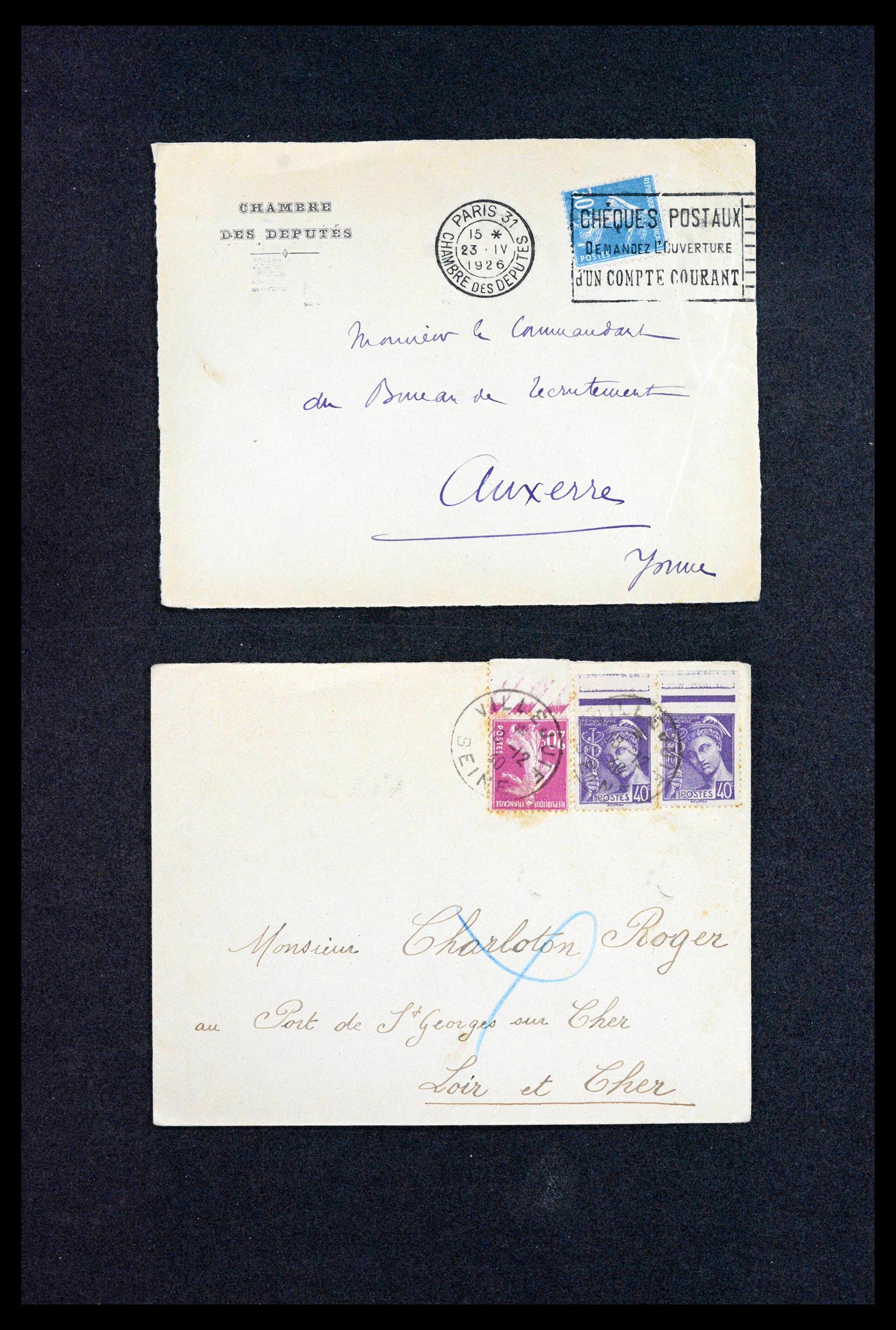 39122 0018 - Postzegelverzameling 39122 Frankrijk brieven 1870-1960.
