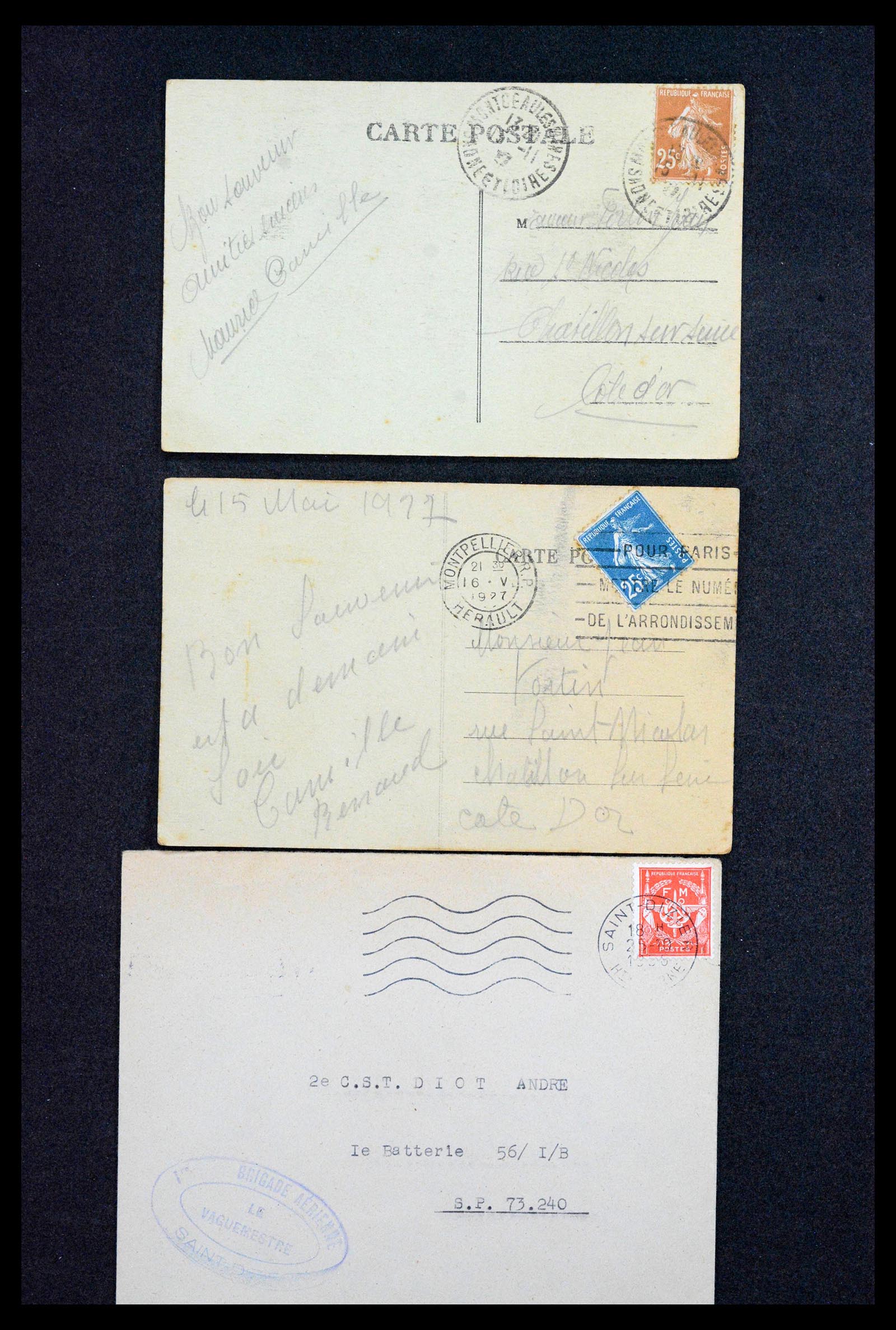 39122 0020 - Postzegelverzameling 39122 Frankrijk brieven 1870-1960.