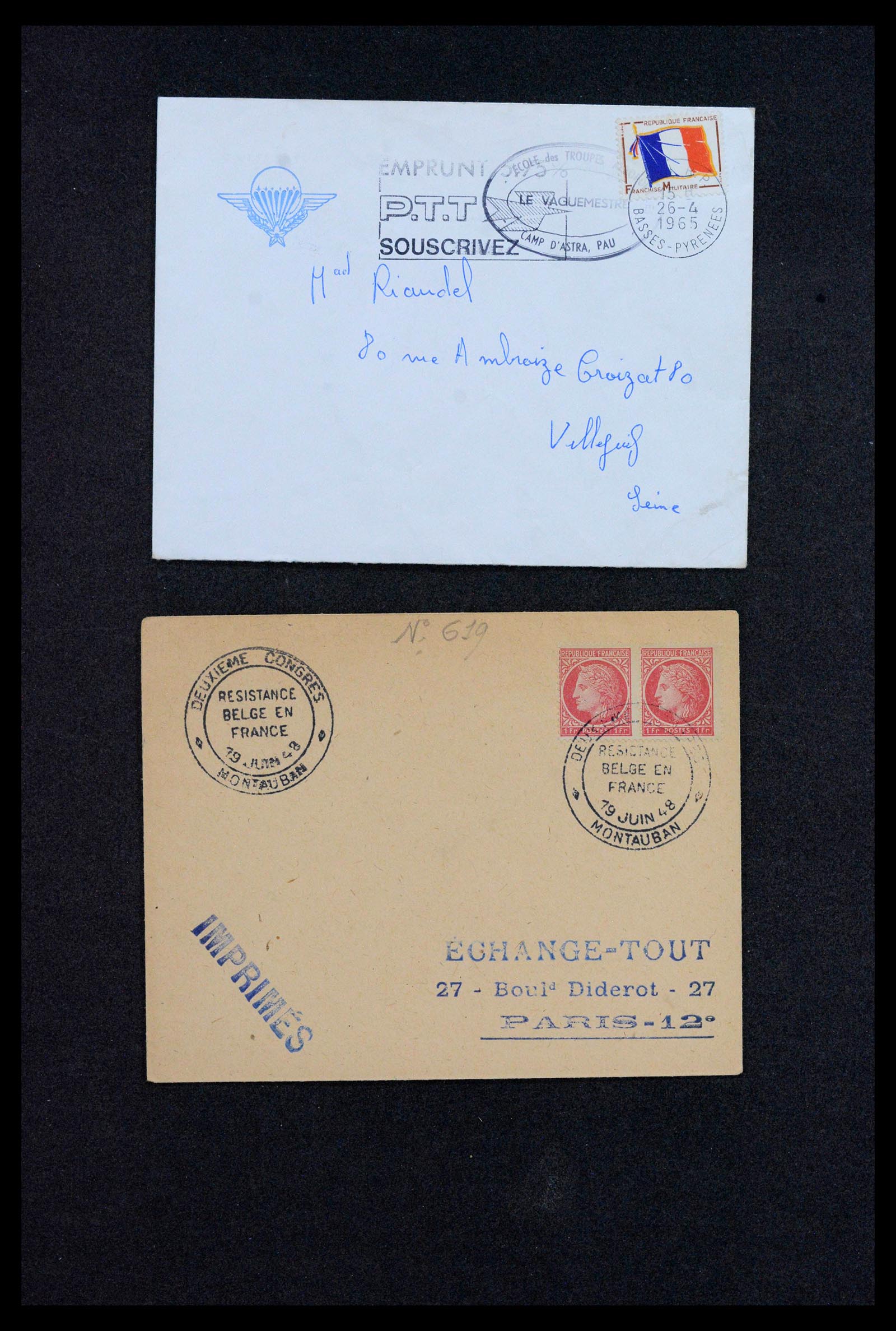 39122 0022 - Stamp collection 39122 France covers 1870-1960.