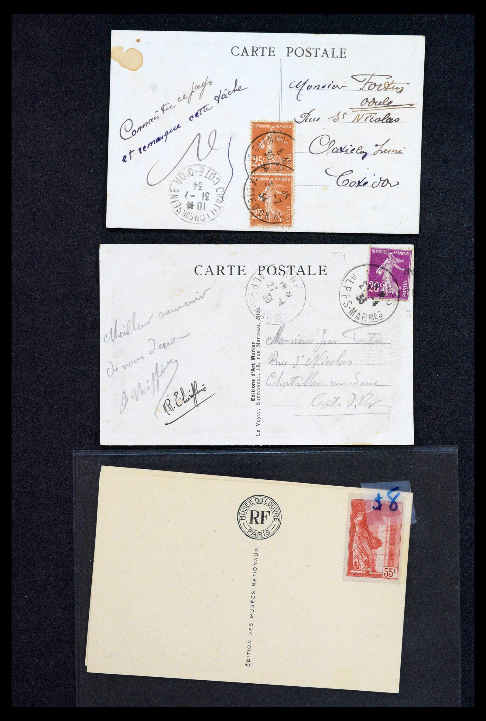 39122 0026 - Stamp collection 39122 France covers 1870-1960.