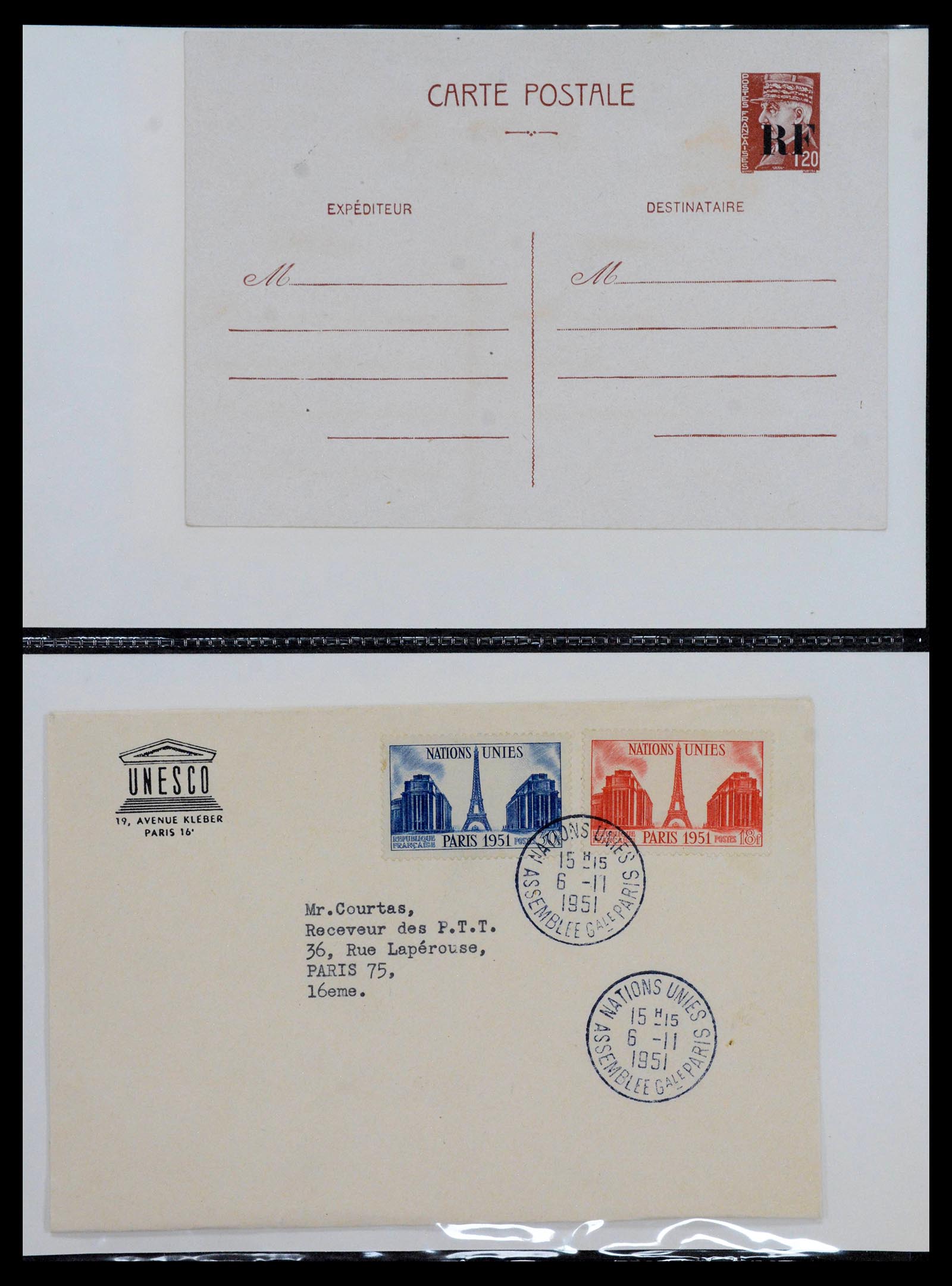 39122 0032 - Stamp collection 39122 France covers 1870-1960.