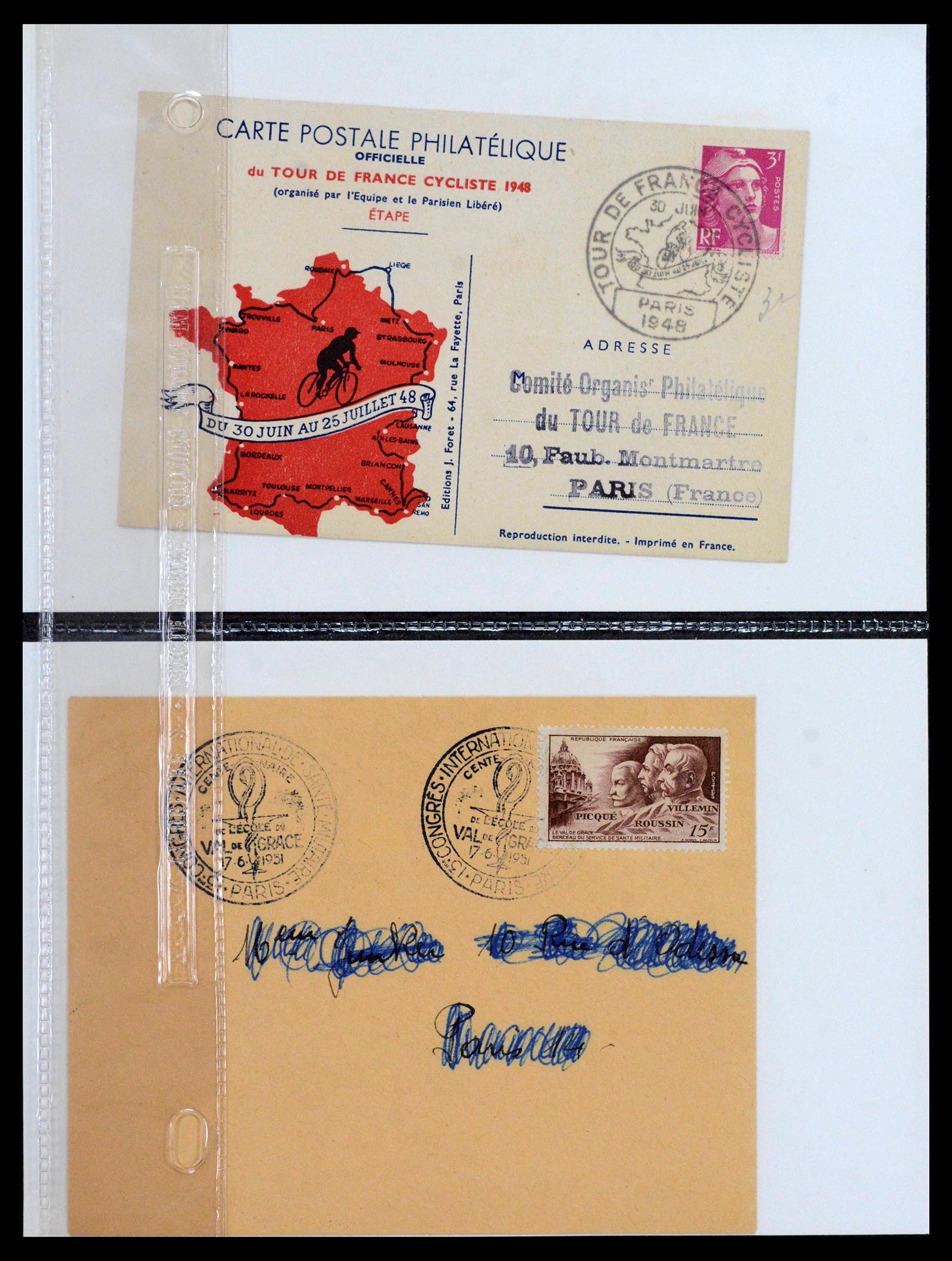 39122 0036 - Stamp collection 39122 France covers 1870-1960.