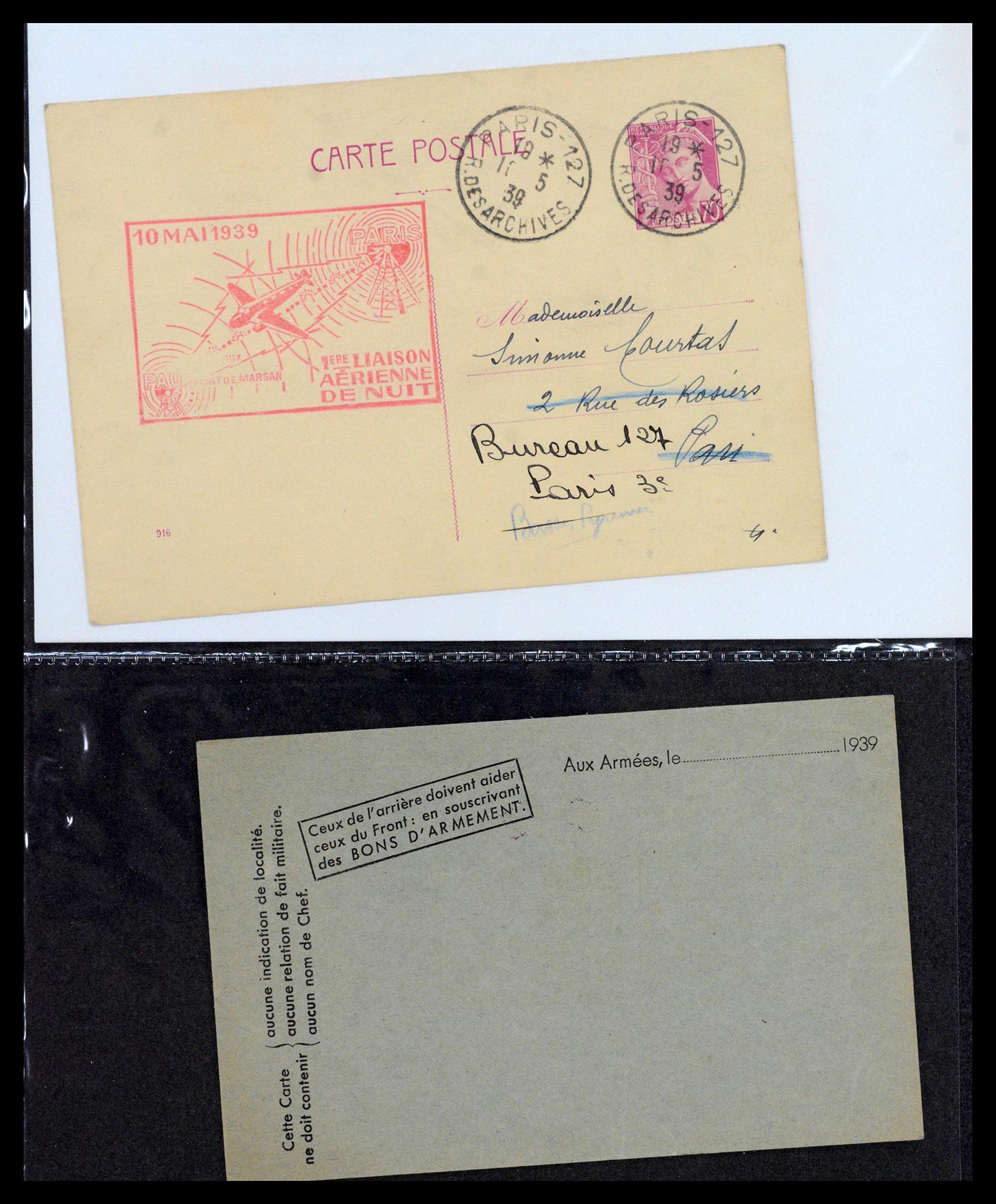 39122 0037 - Stamp collection 39122 France covers 1870-1960.