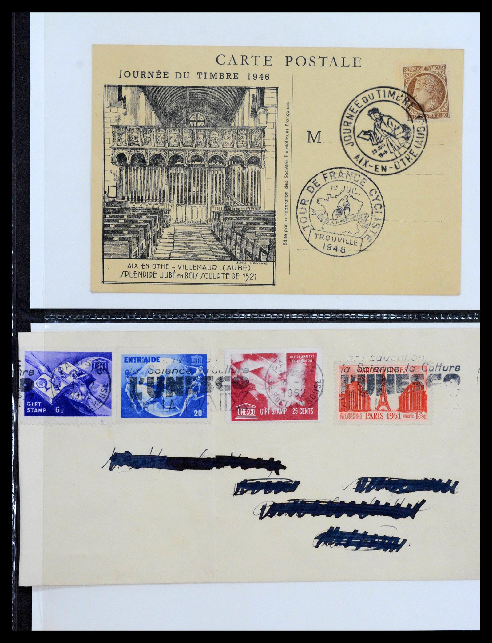 39122 0040 - Stamp collection 39122 France covers 1870-1960.