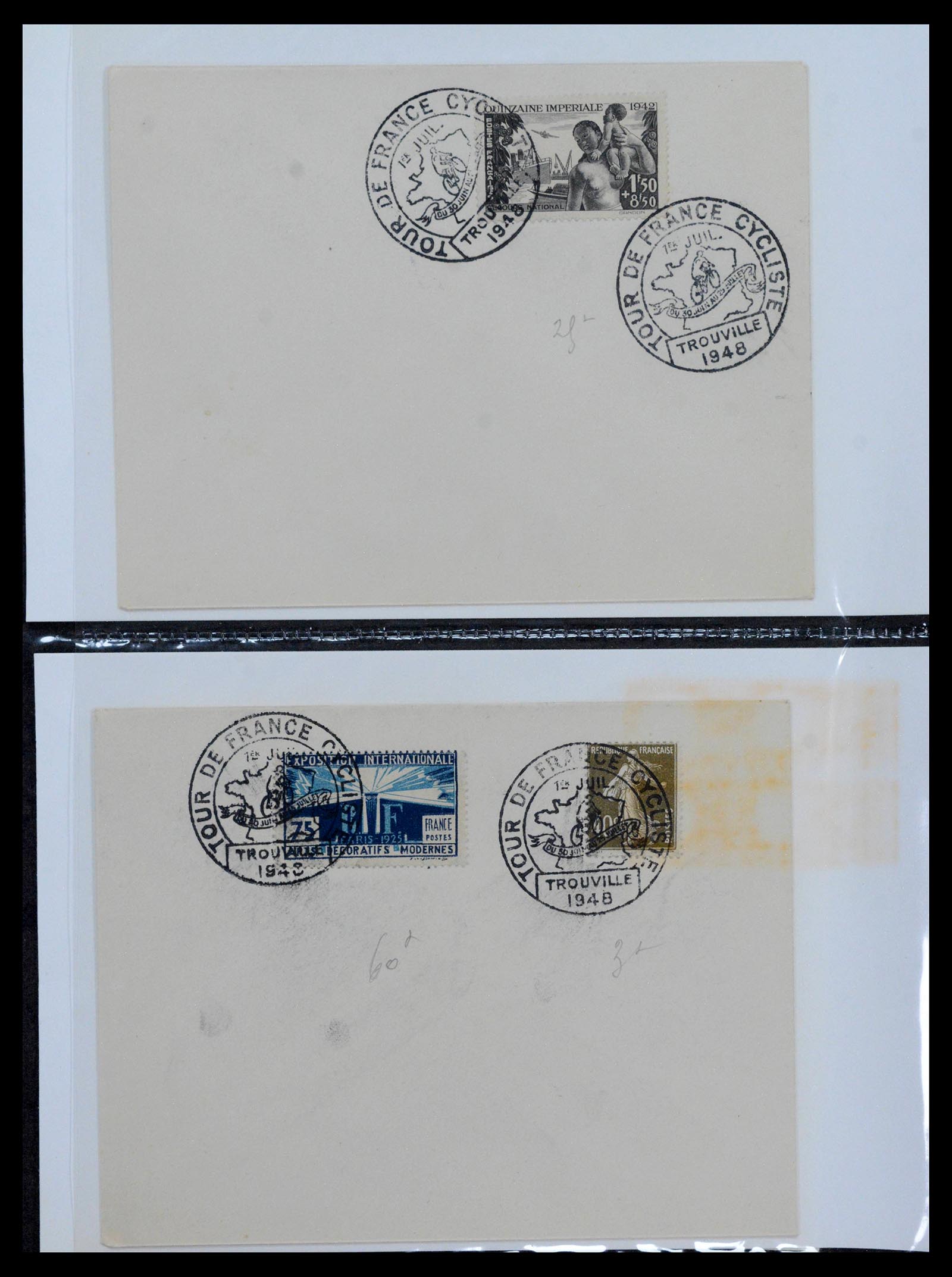 39122 0043 - Stamp collection 39122 France covers 1870-1960.