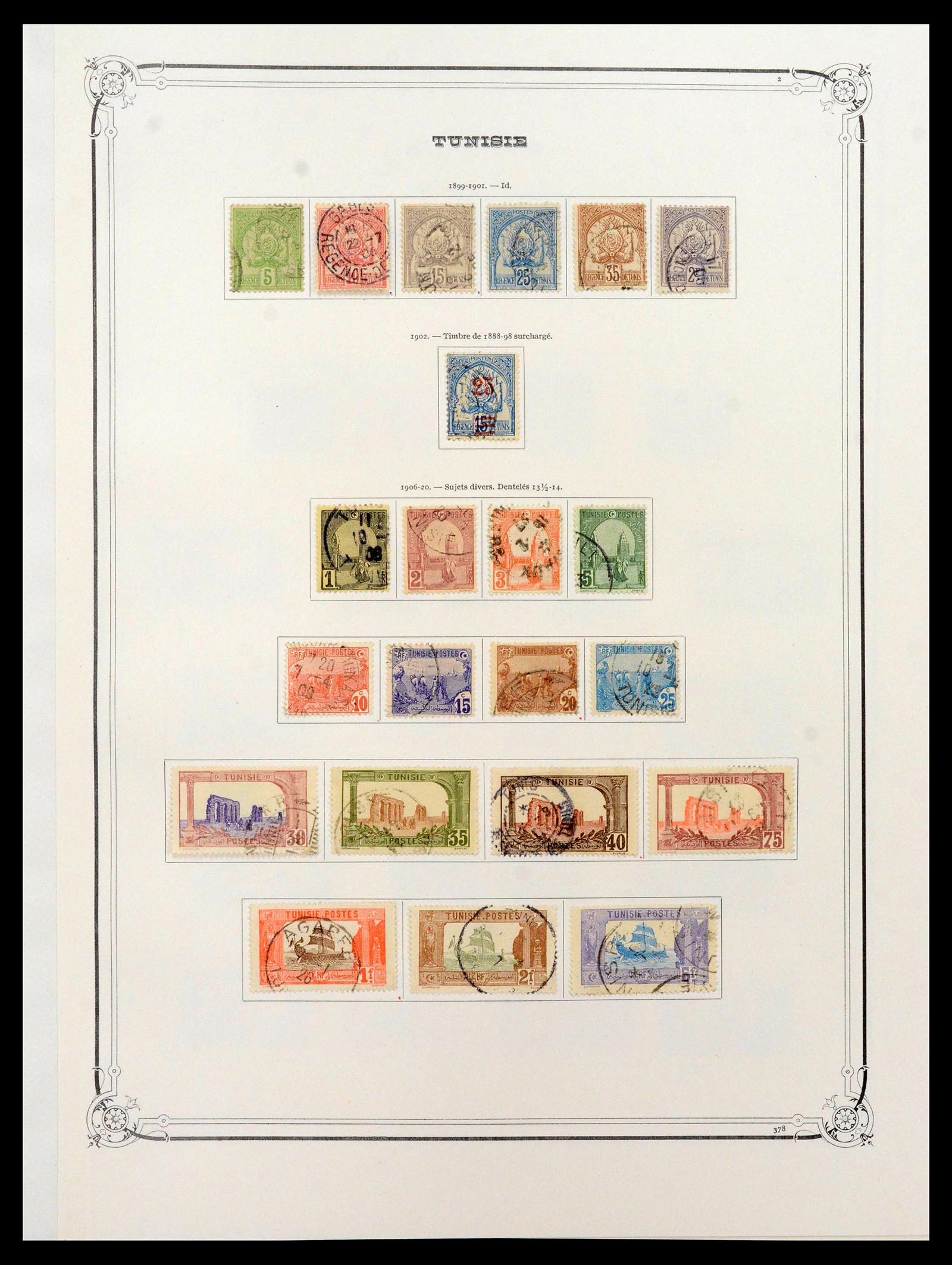 39124 0005 - Stamp collection 39124 Tunisia 1867-1976.