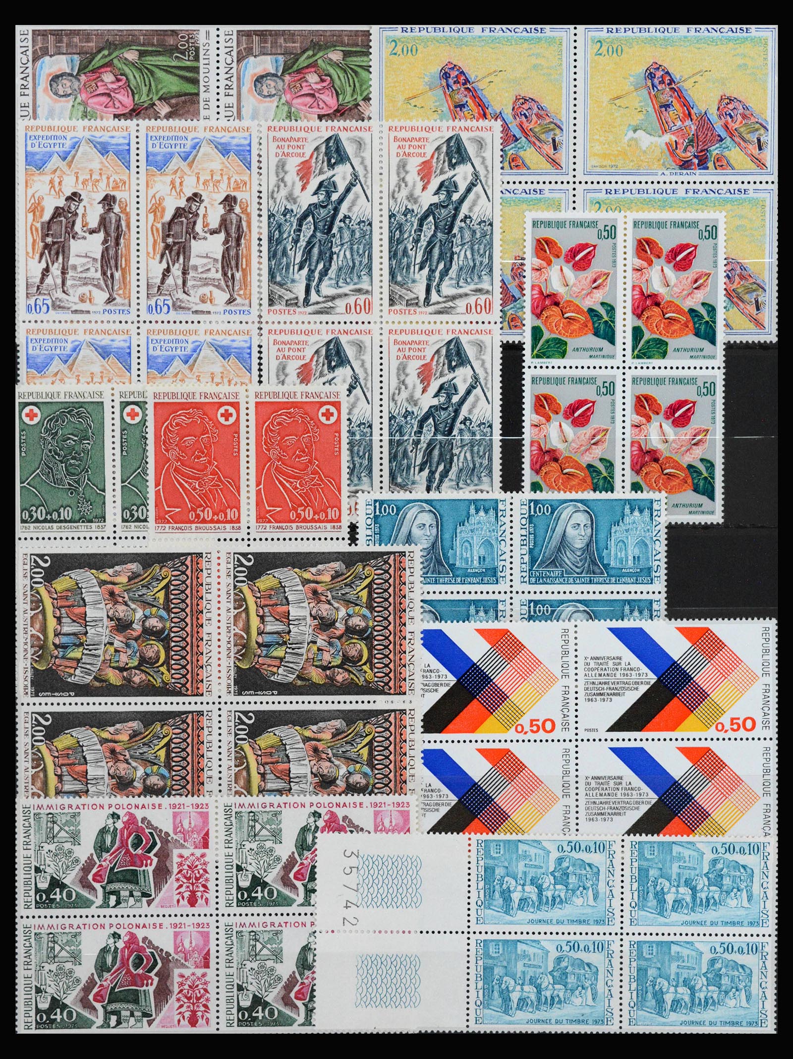 39125 0012 - Postzegelverzameling 39125 Frankrijk 1849-2021.