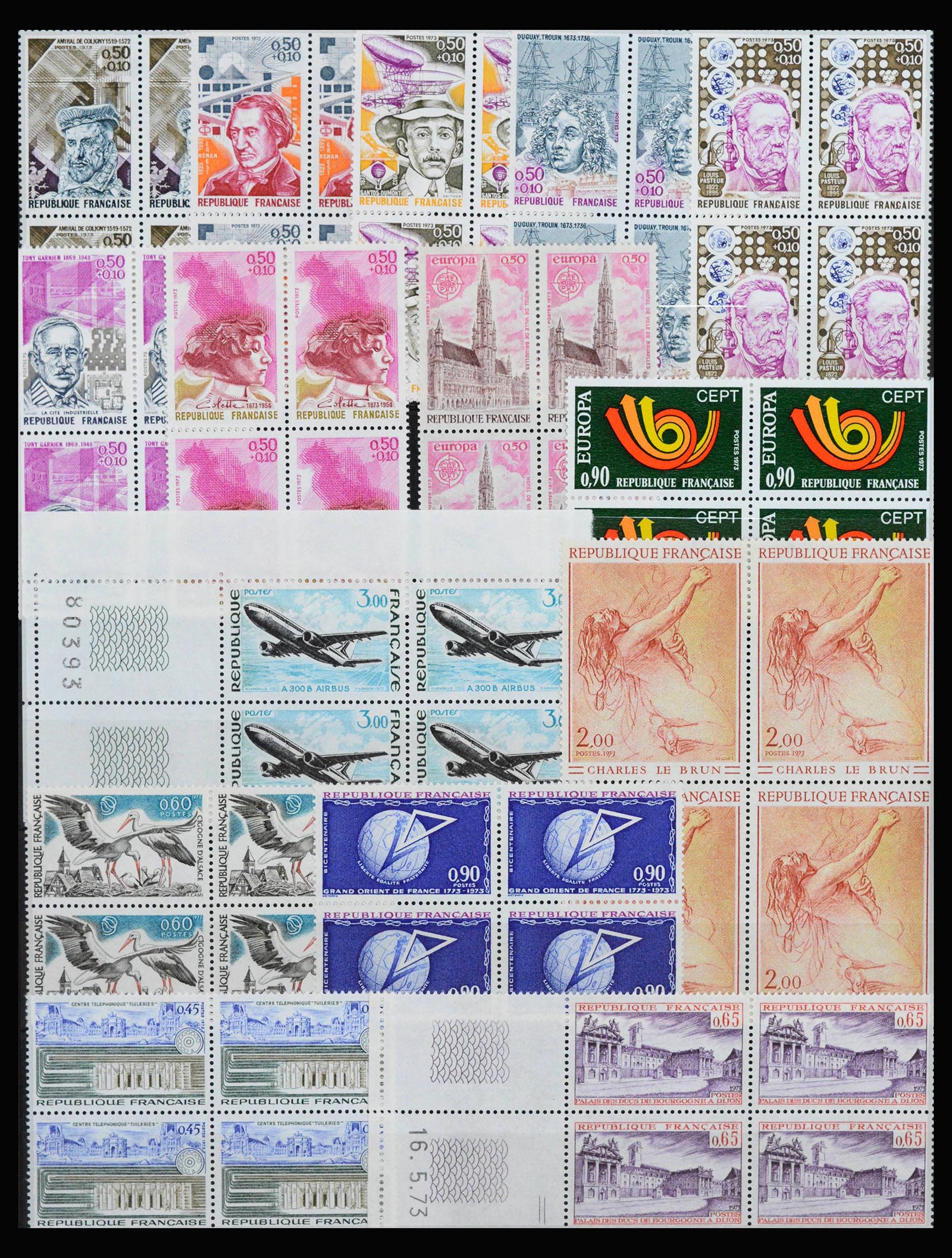 39125 0013 - Postzegelverzameling 39125 Frankrijk 1849-2021.