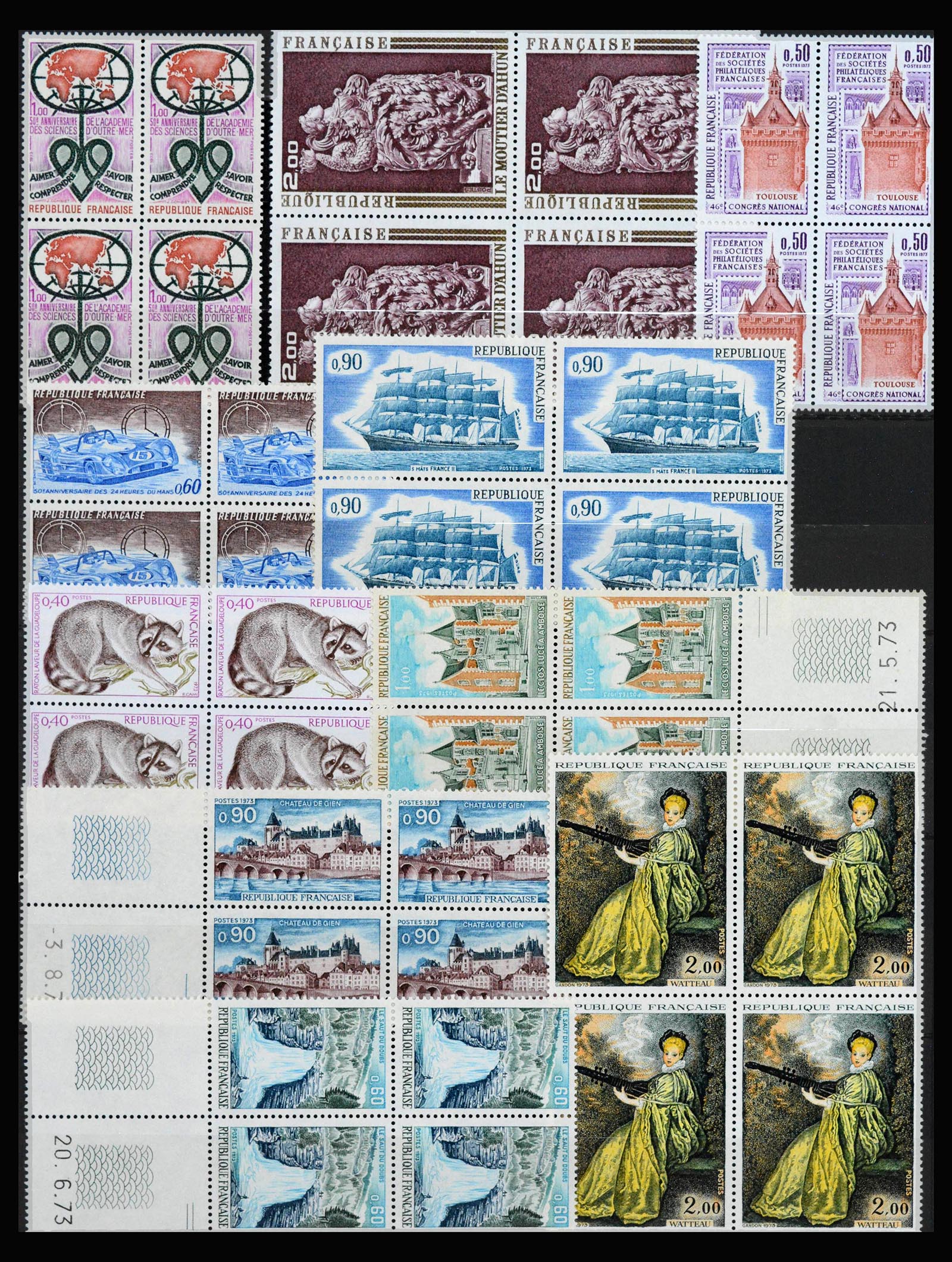 39125 0014 - Postzegelverzameling 39125 Frankrijk 1849-2021.