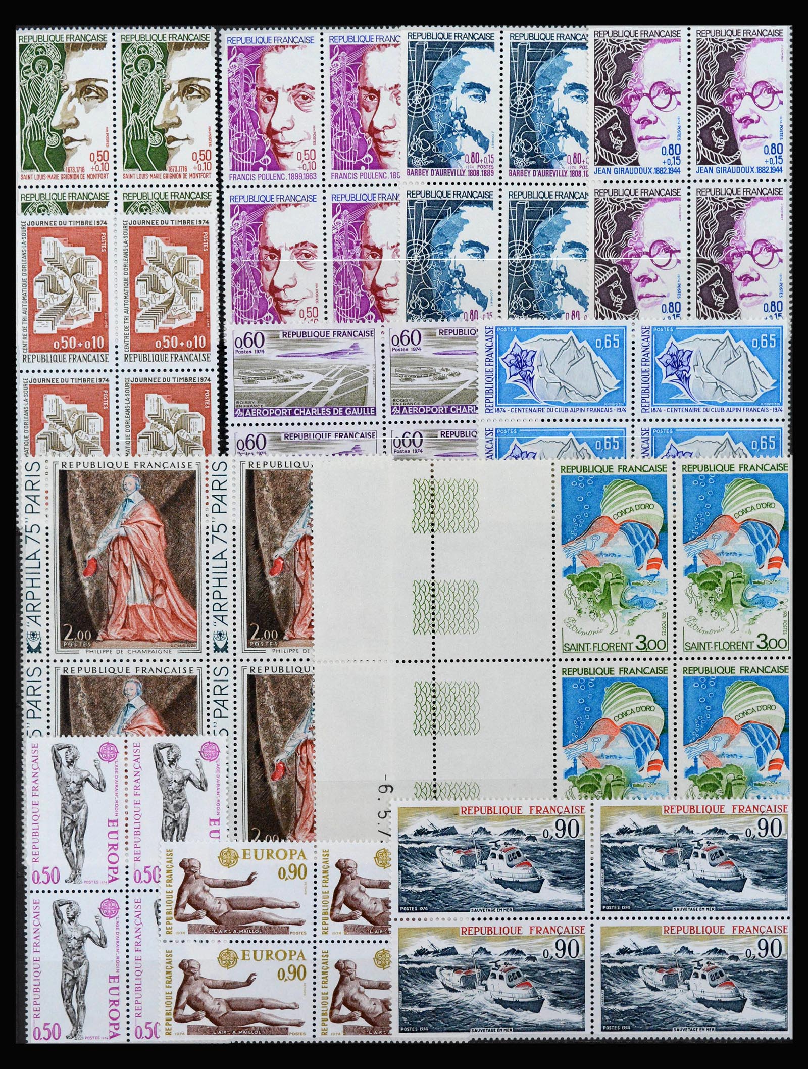 39125 0016 - Postzegelverzameling 39125 Frankrijk 1849-2021.