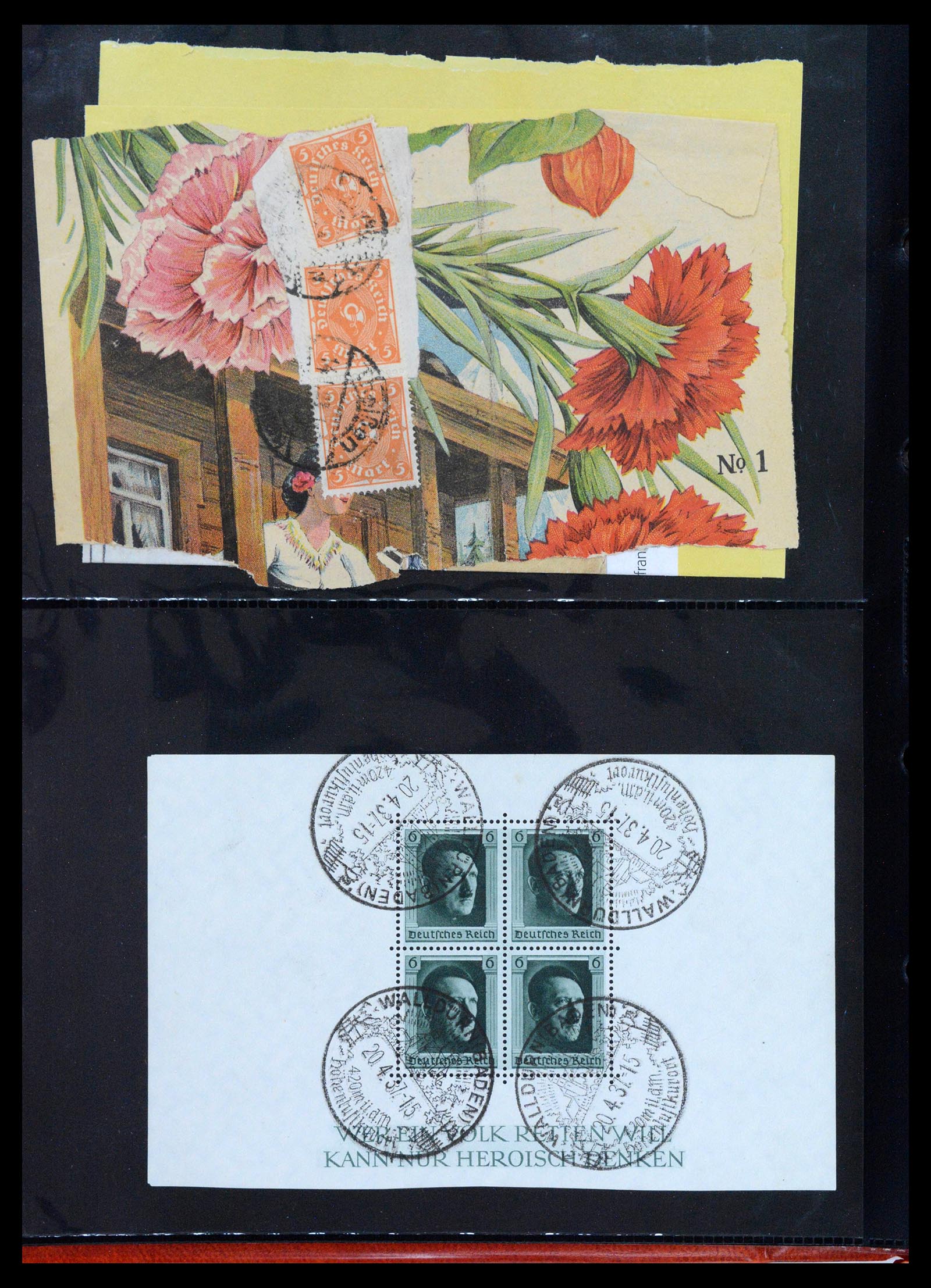 39126 0004 - Postzegelverzameling 39126 Wereld brieven en kaarten 1860-1960.