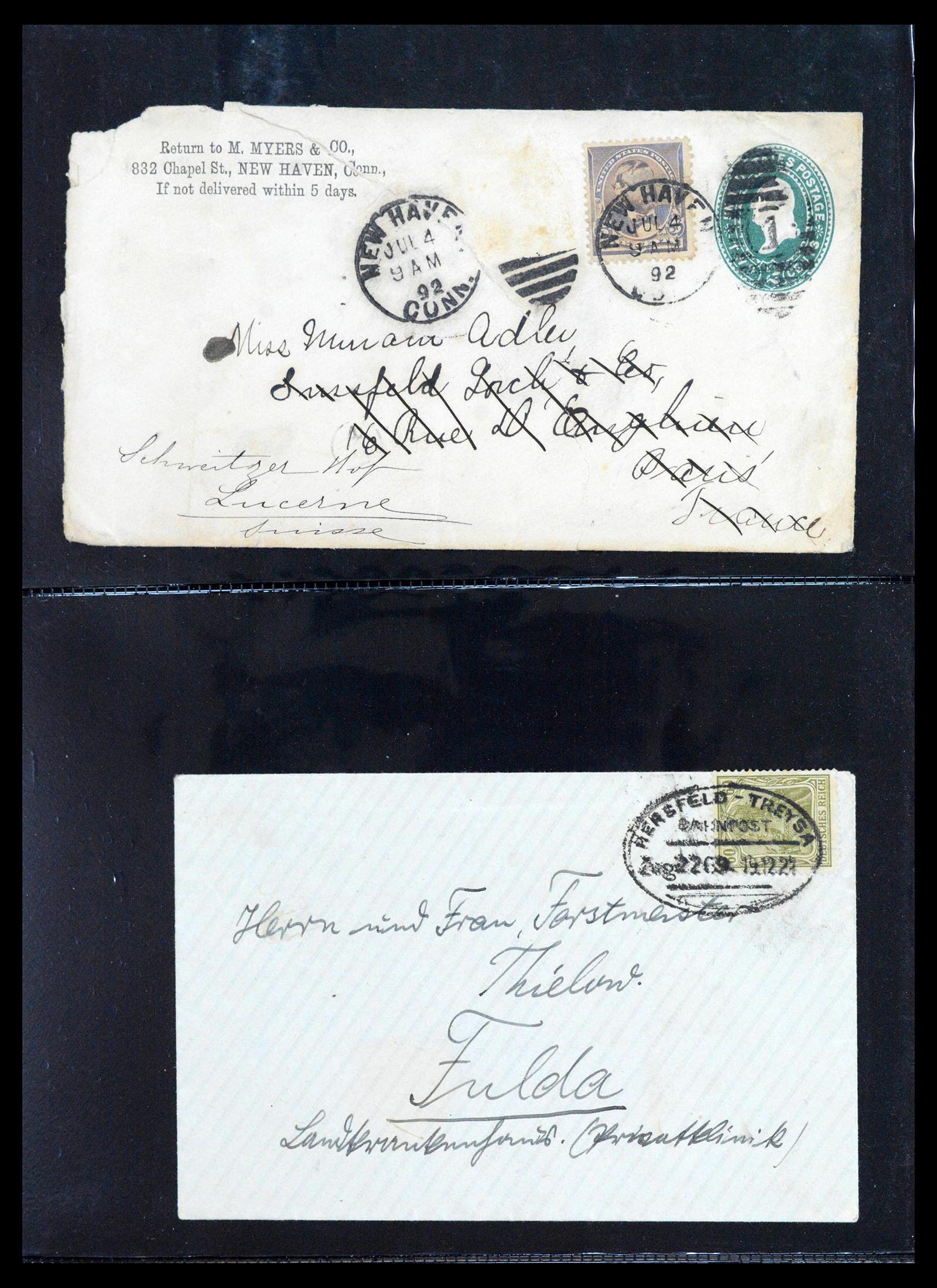 39126 0005 - Postzegelverzameling 39126 Wereld brieven en kaarten 1860-1960.