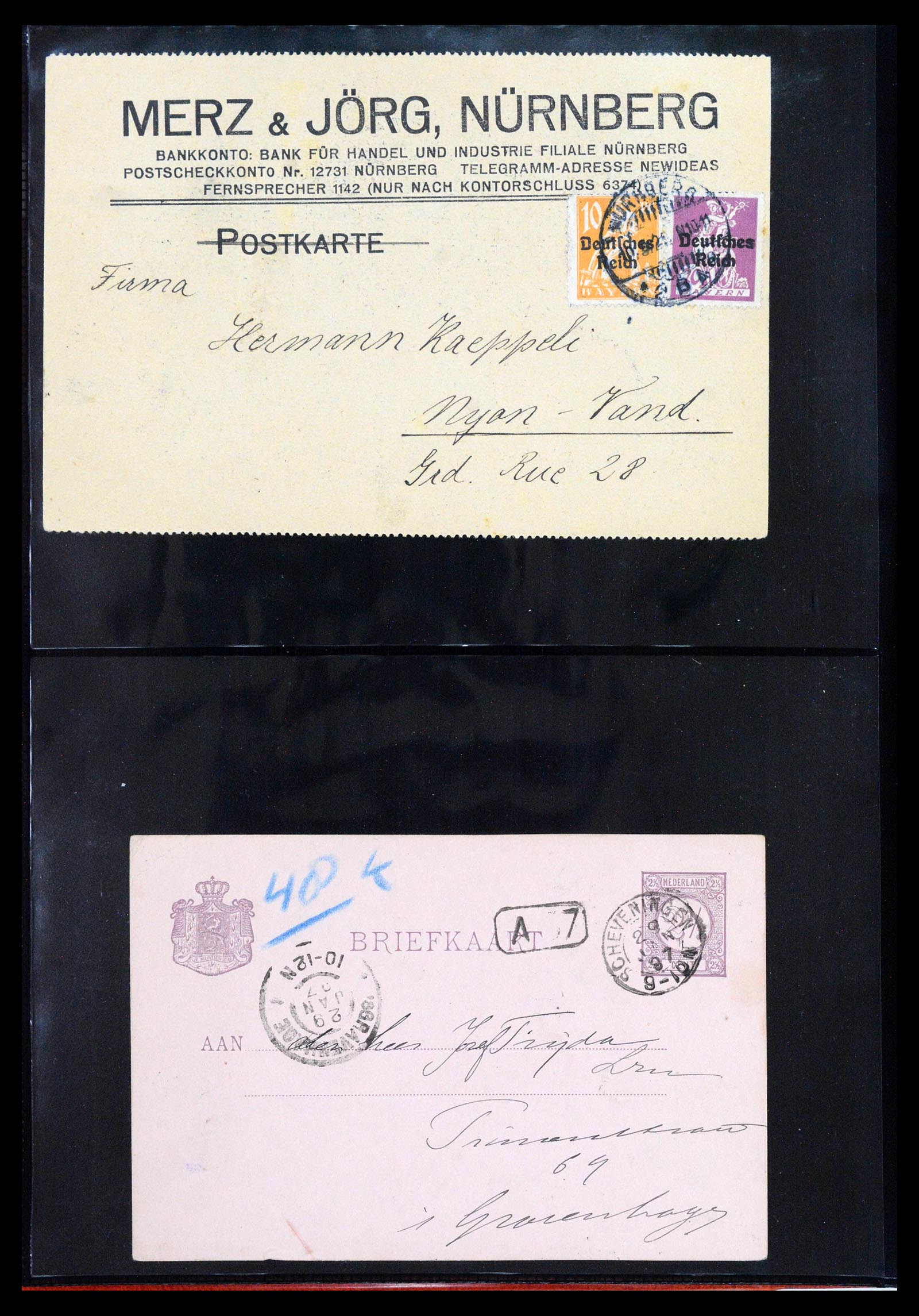 39126 0006 - Postzegelverzameling 39126 Wereld brieven en kaarten 1860-1960.