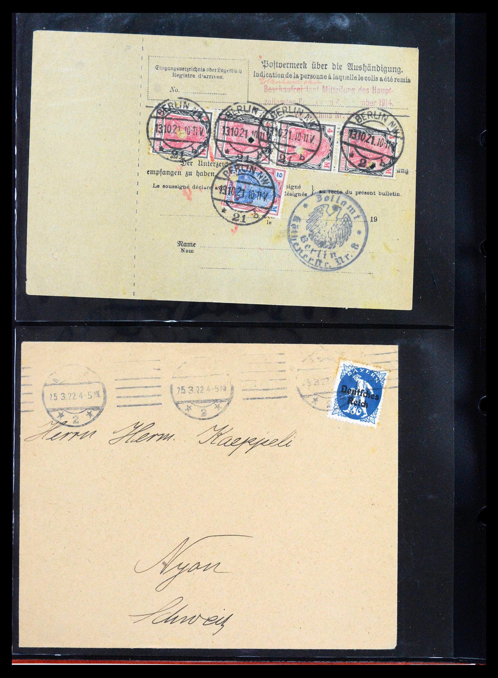39126 0014 - Postzegelverzameling 39126 Wereld brieven en kaarten 1860-1960.