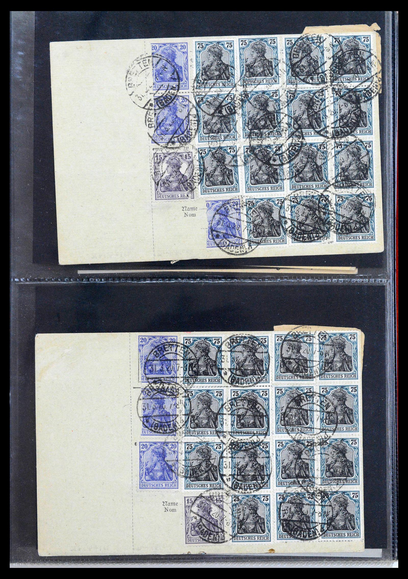 39126 0019 - Postzegelverzameling 39126 Wereld brieven en kaarten 1860-1960.