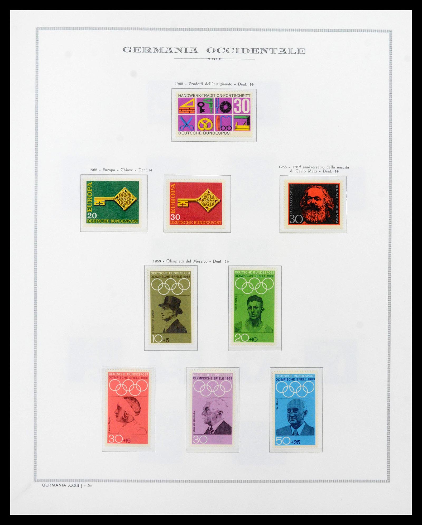 39131 0019 - Stamp collection 39131 Bundespost 1949-1997.