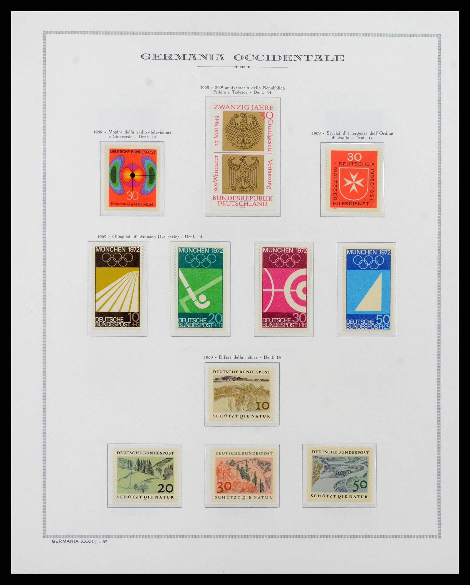 39131 0038 - Stamp collection 39131 Bundespost 1949-1997.
