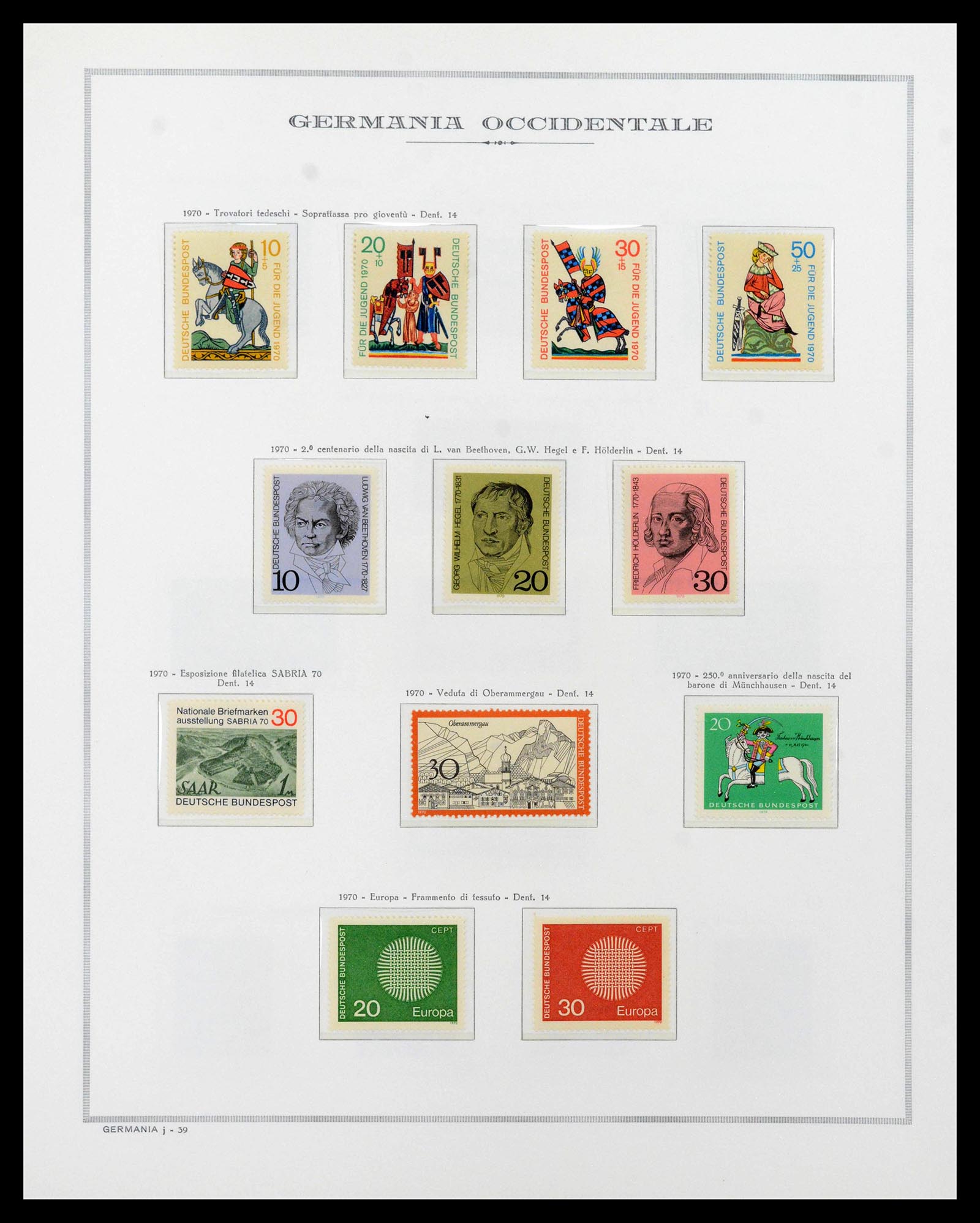 39131 0040 - Stamp collection 39131 Bundespost 1949-1997.