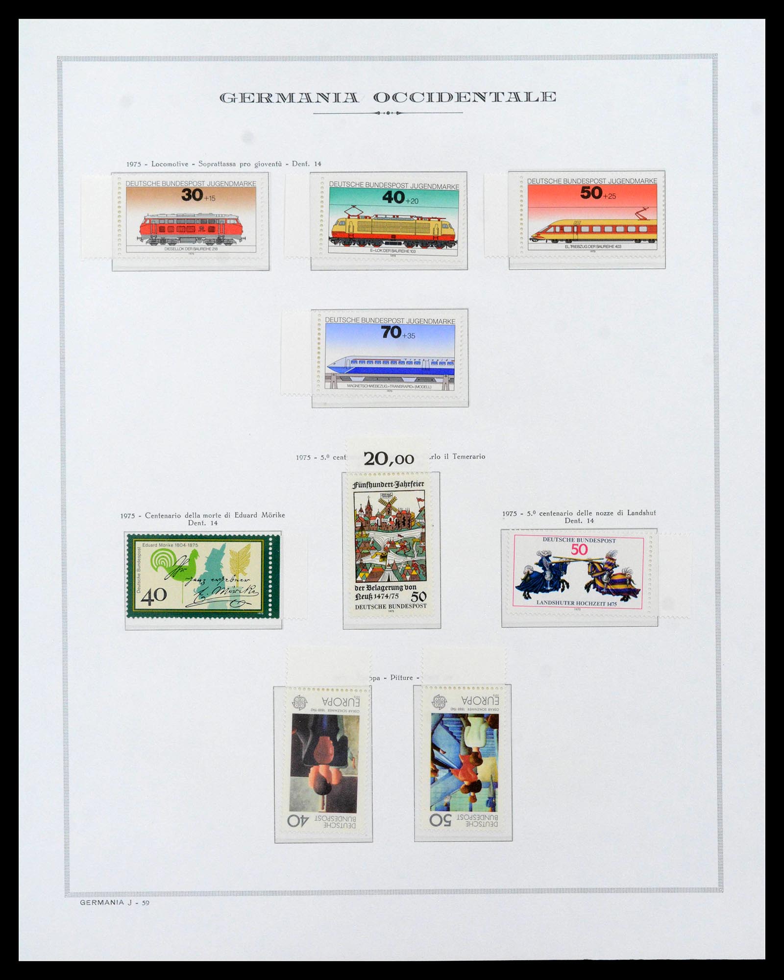 39131 0069 - Stamp collection 39131 Bundespost 1949-1997.