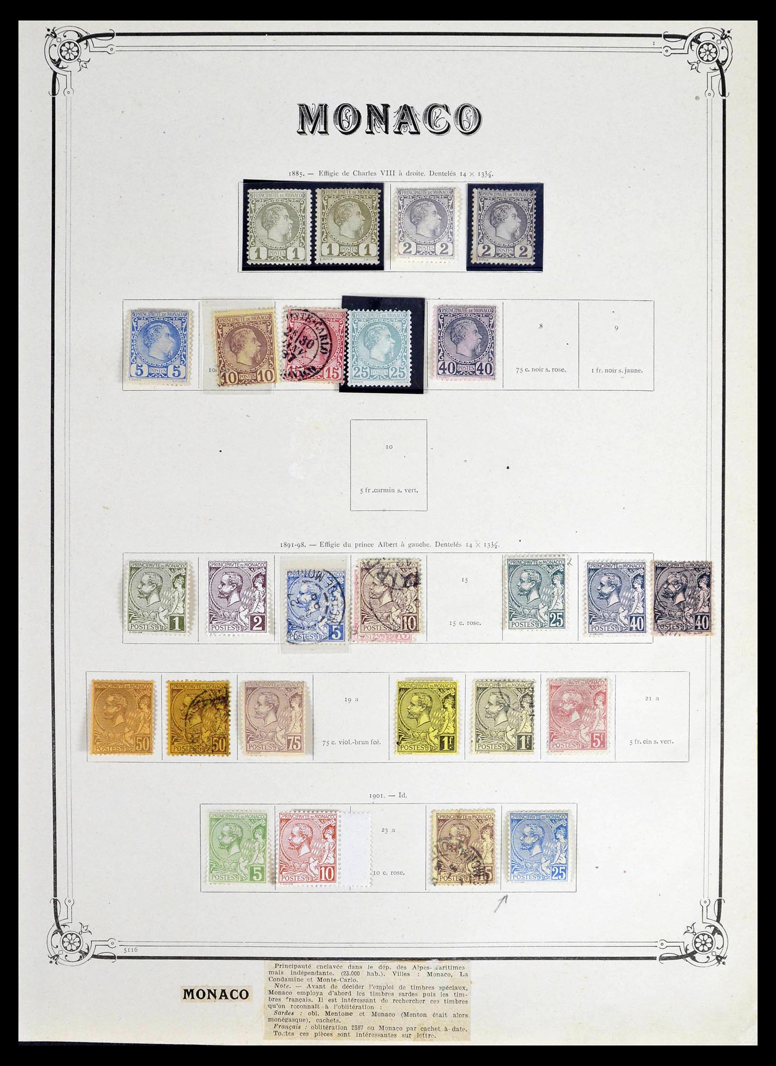 39133 0002 - Stamp collection 39133 Monaco 1885-1996.