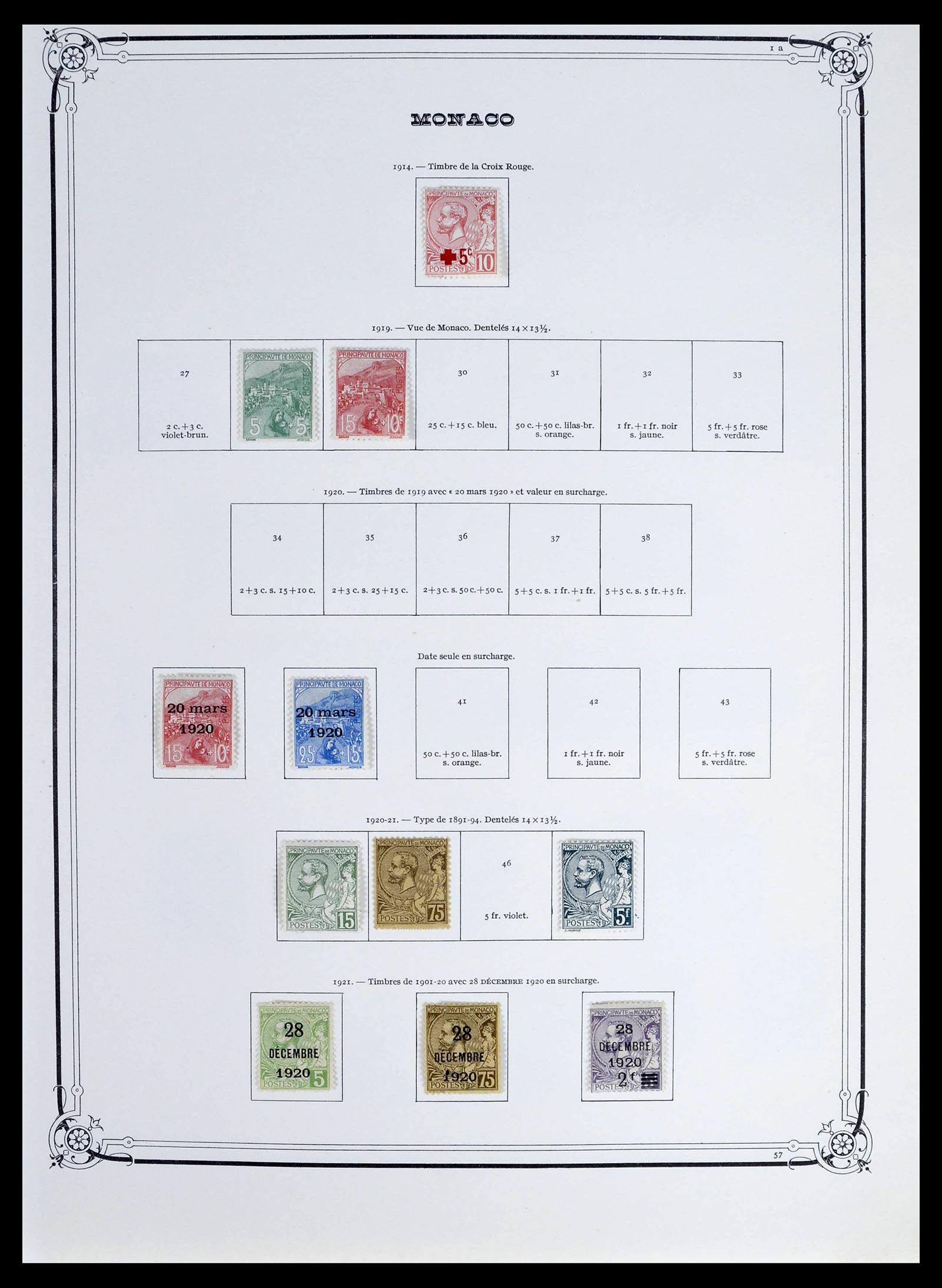 39133 0003 - Stamp collection 39133 Monaco 1885-1996.