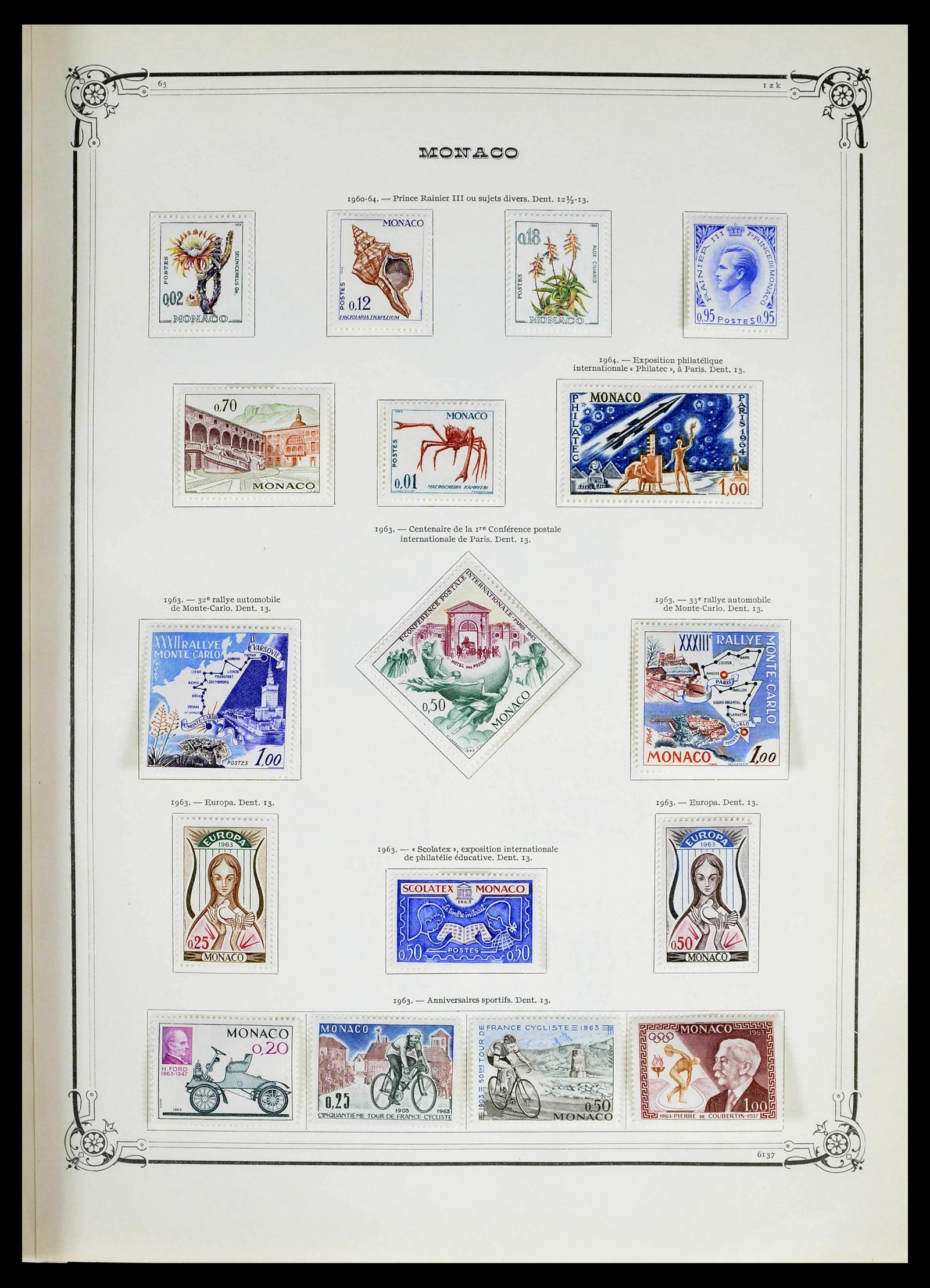 39133 0039 - Stamp collection 39133 Monaco 1885-1996.