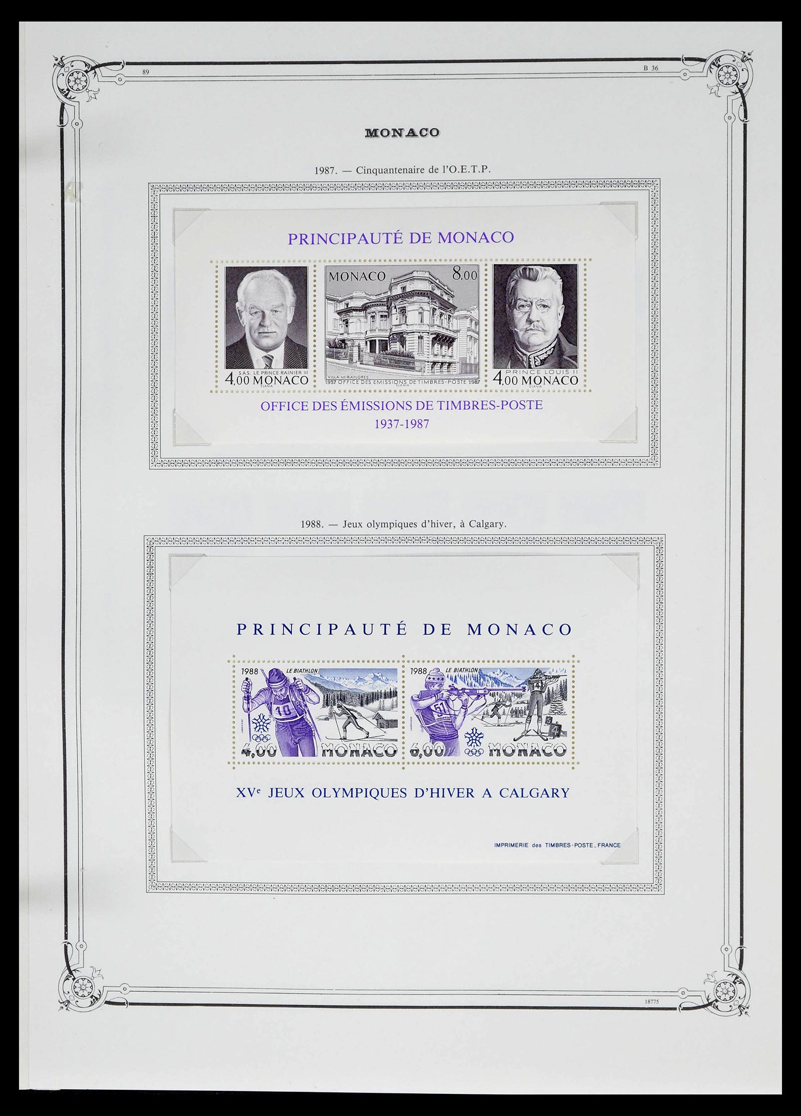 39133 0224 - Stamp collection 39133 Monaco 1885-1996.