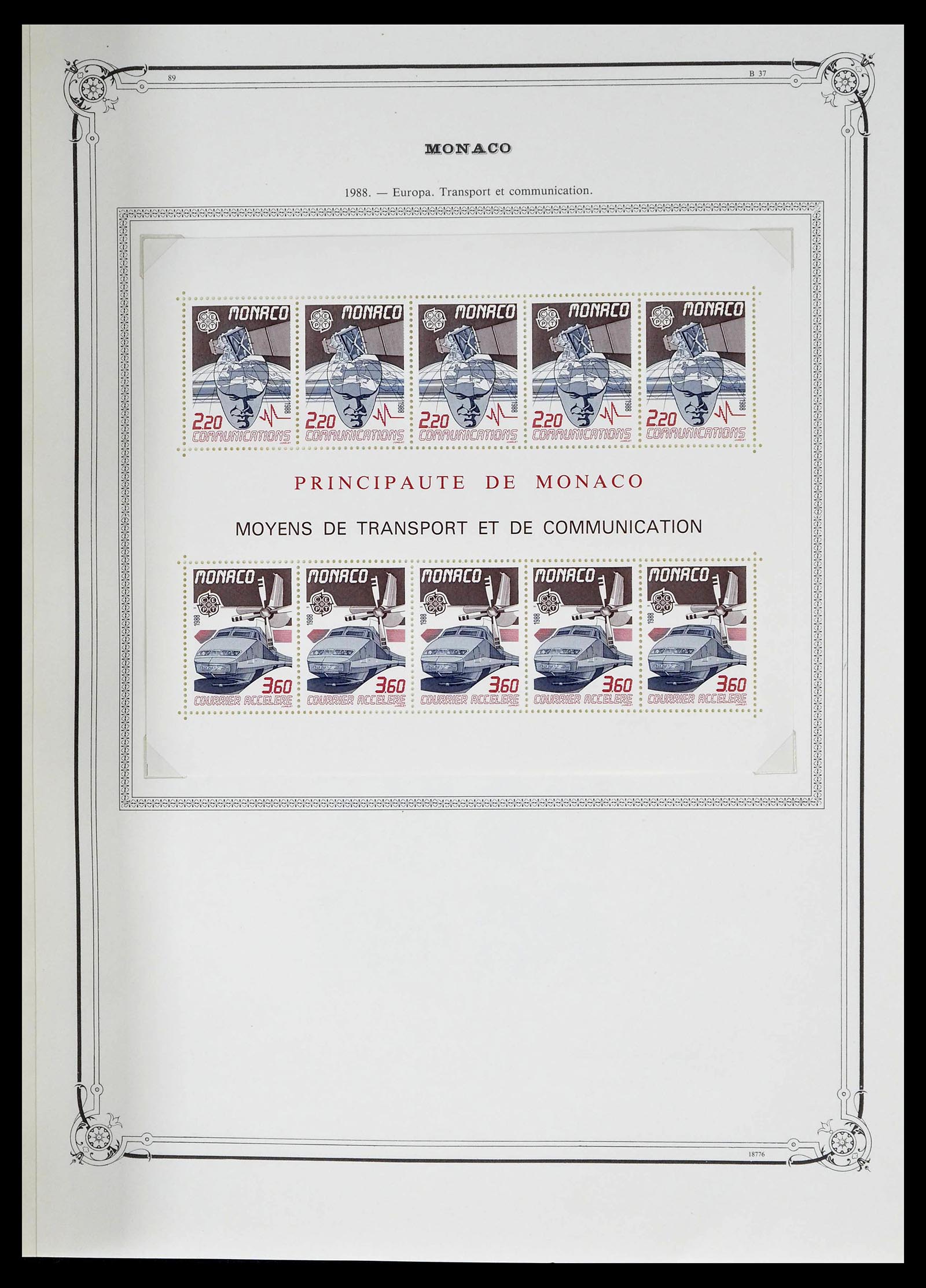 39133 0225 - Stamp collection 39133 Monaco 1885-1996.