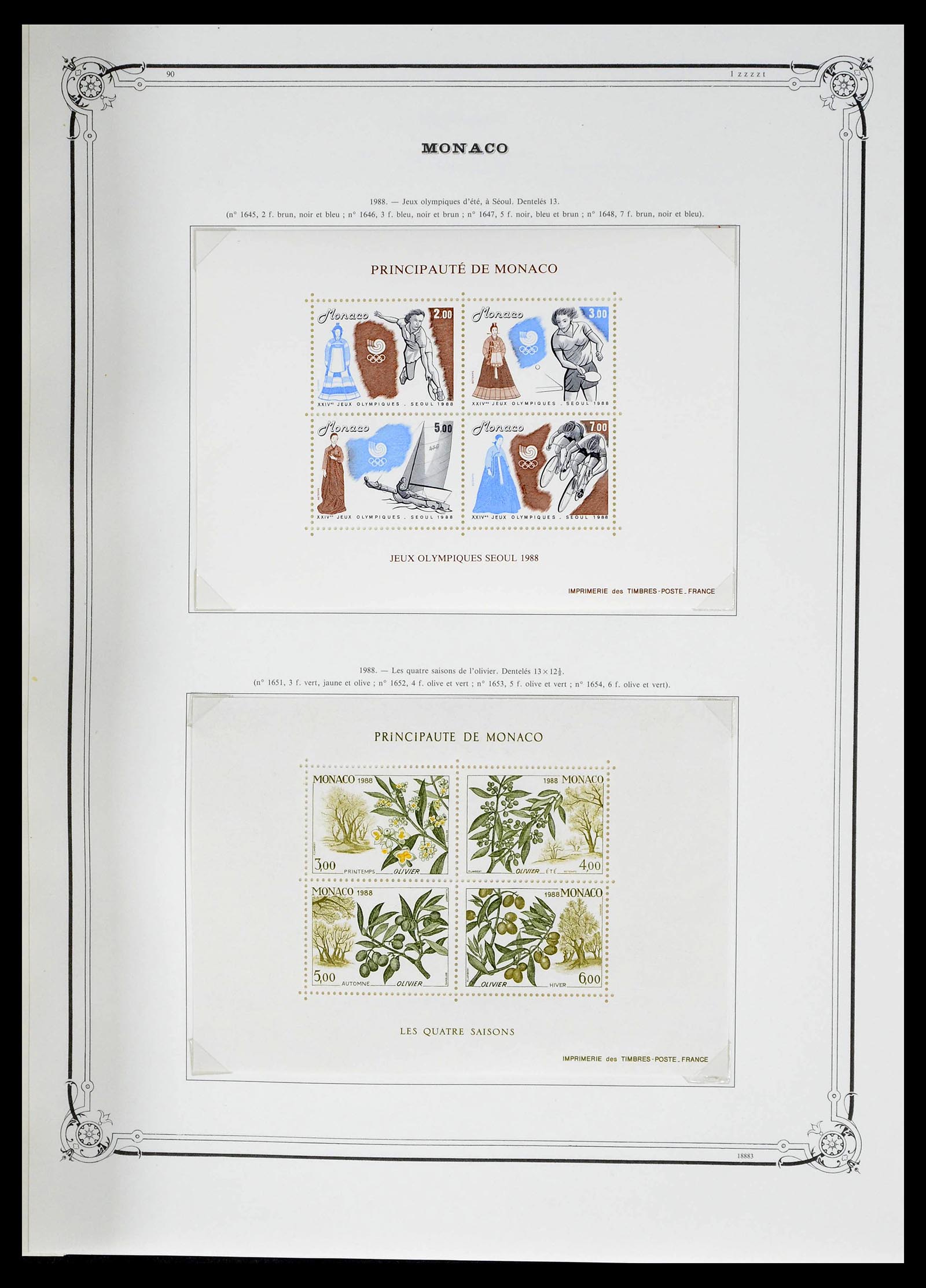 39133 0226 - Stamp collection 39133 Monaco 1885-1996.