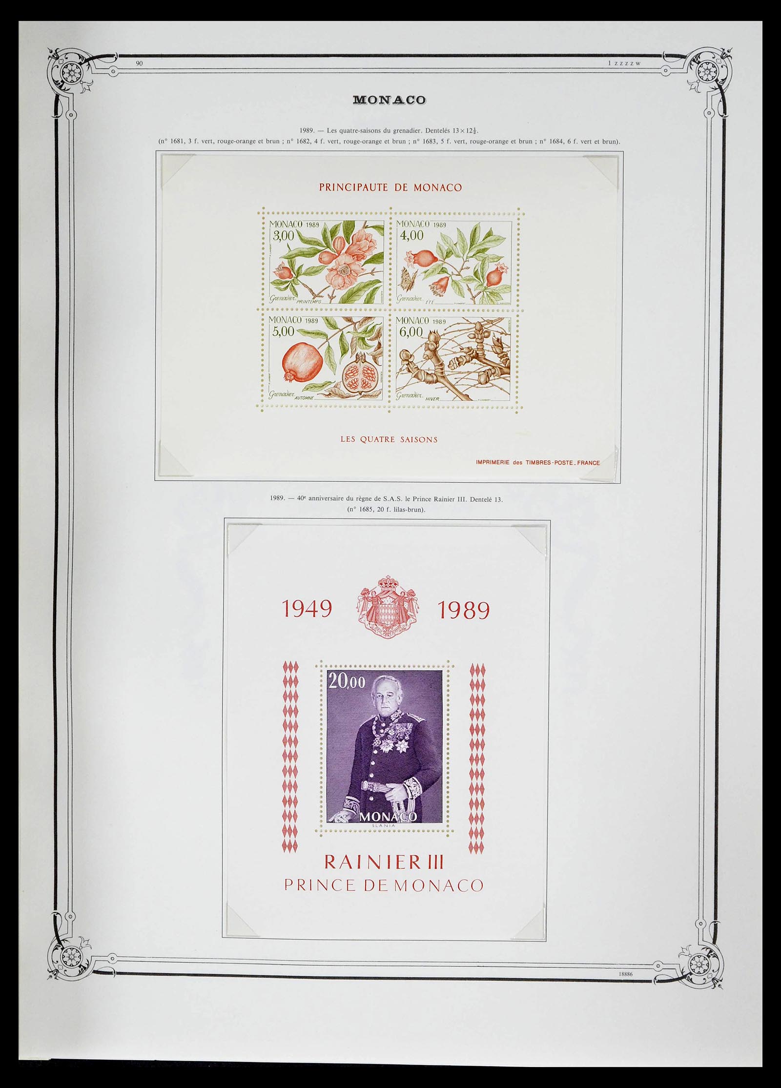 39133 0227 - Stamp collection 39133 Monaco 1885-1996.