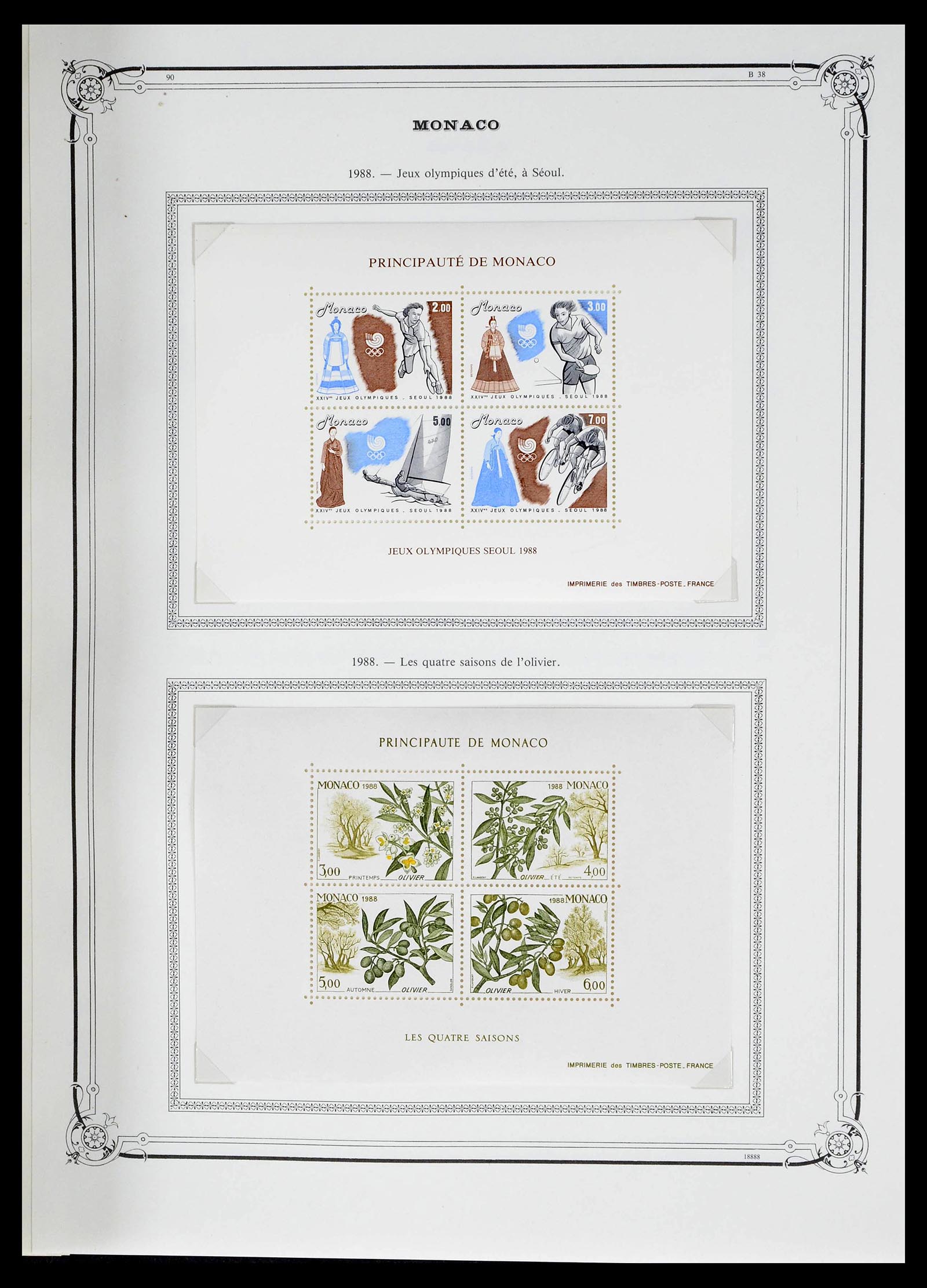 39133 0229 - Stamp collection 39133 Monaco 1885-1996.