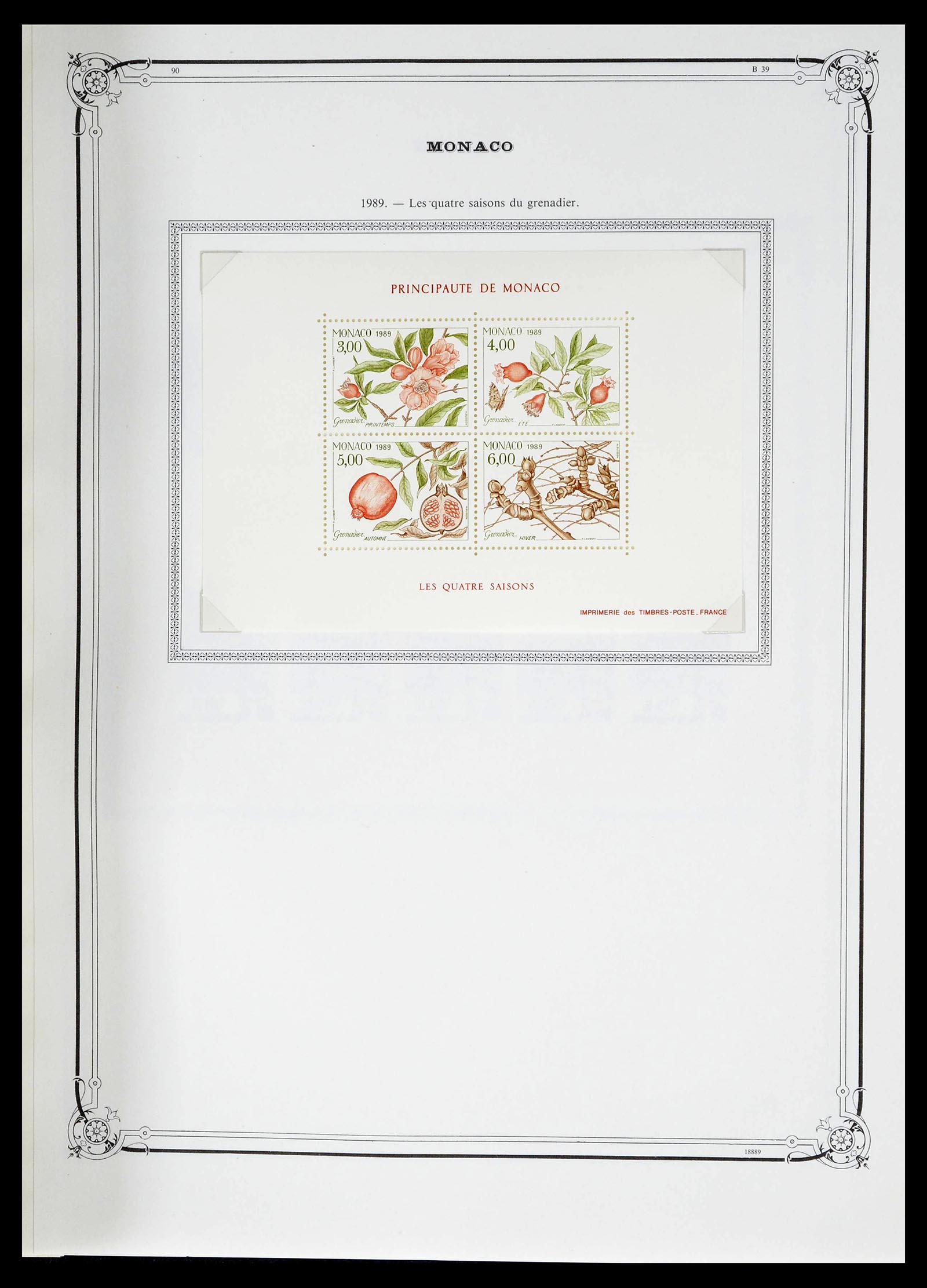 39133 0230 - Stamp collection 39133 Monaco 1885-1996.