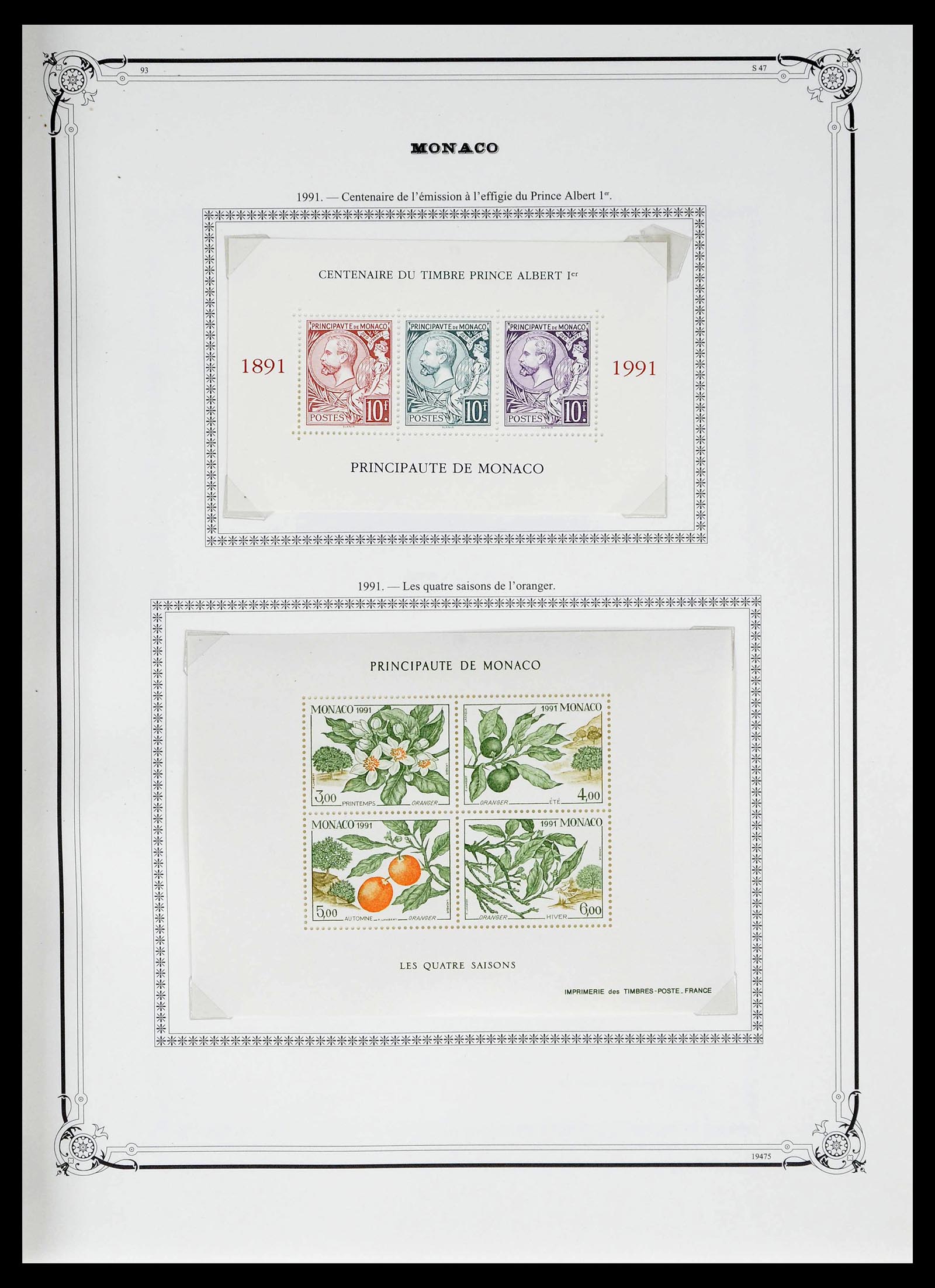 39133 0236 - Stamp collection 39133 Monaco 1885-1996.