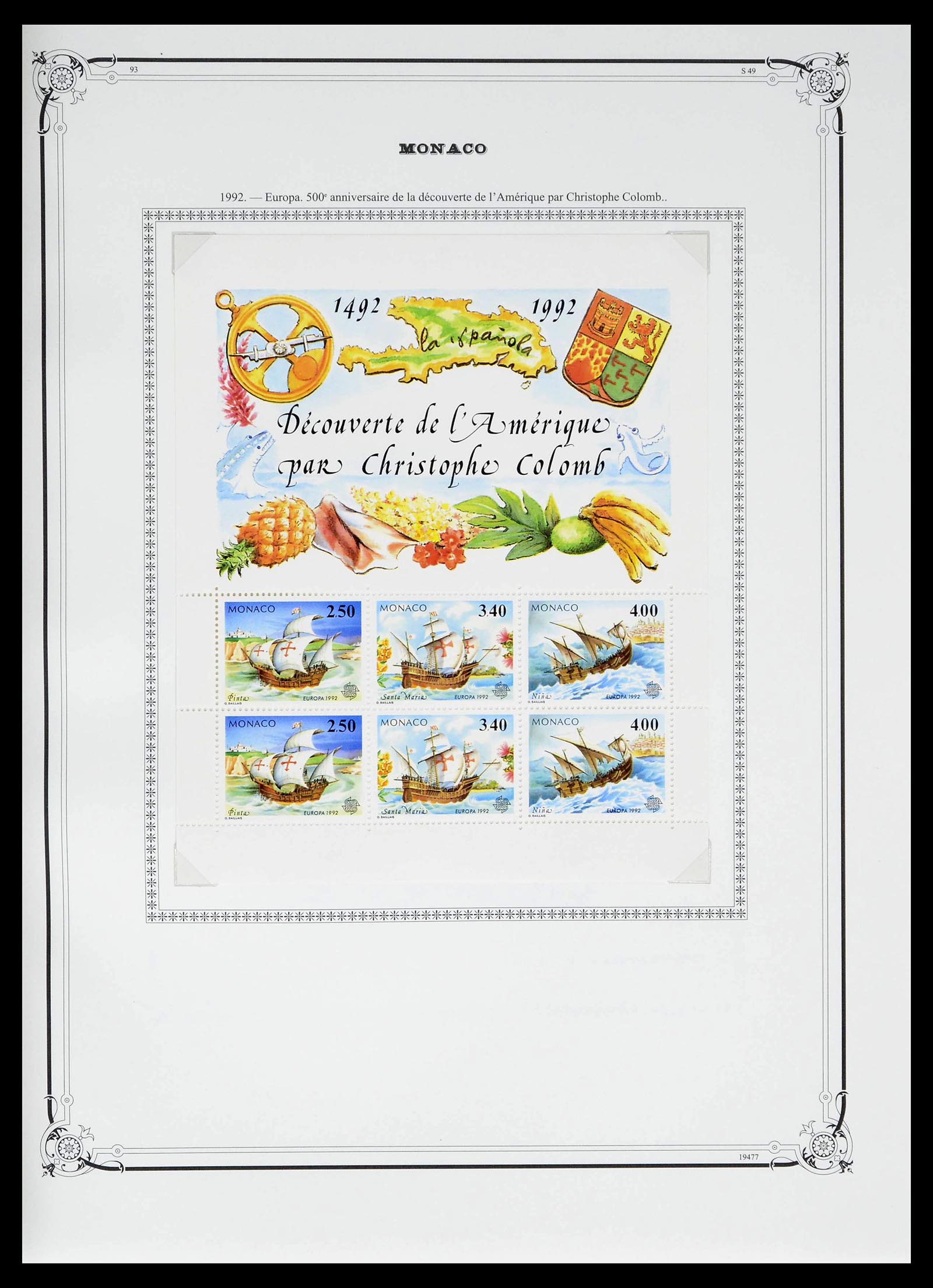 39133 0238 - Stamp collection 39133 Monaco 1885-1996.