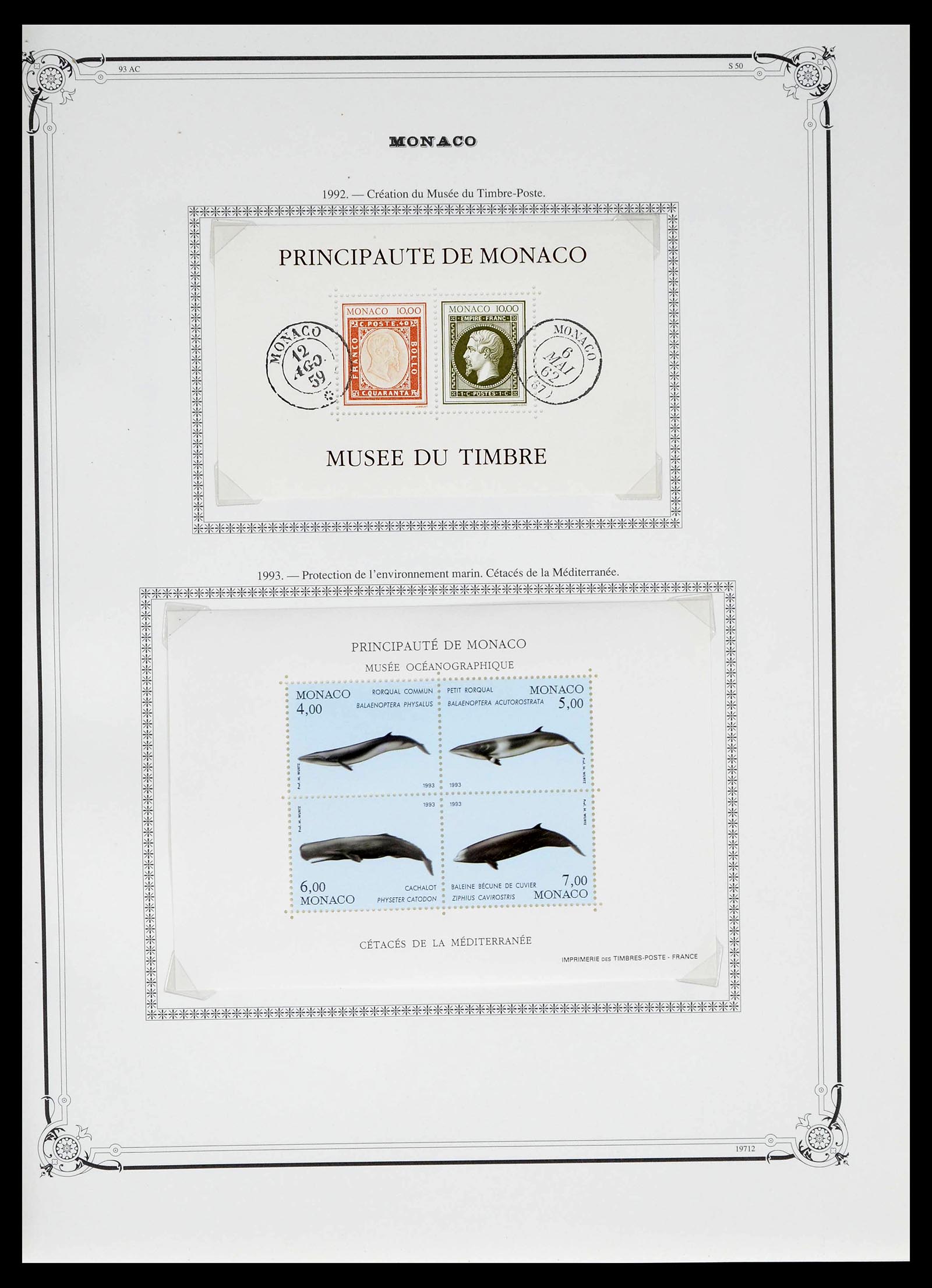 39133 0239 - Stamp collection 39133 Monaco 1885-1996.