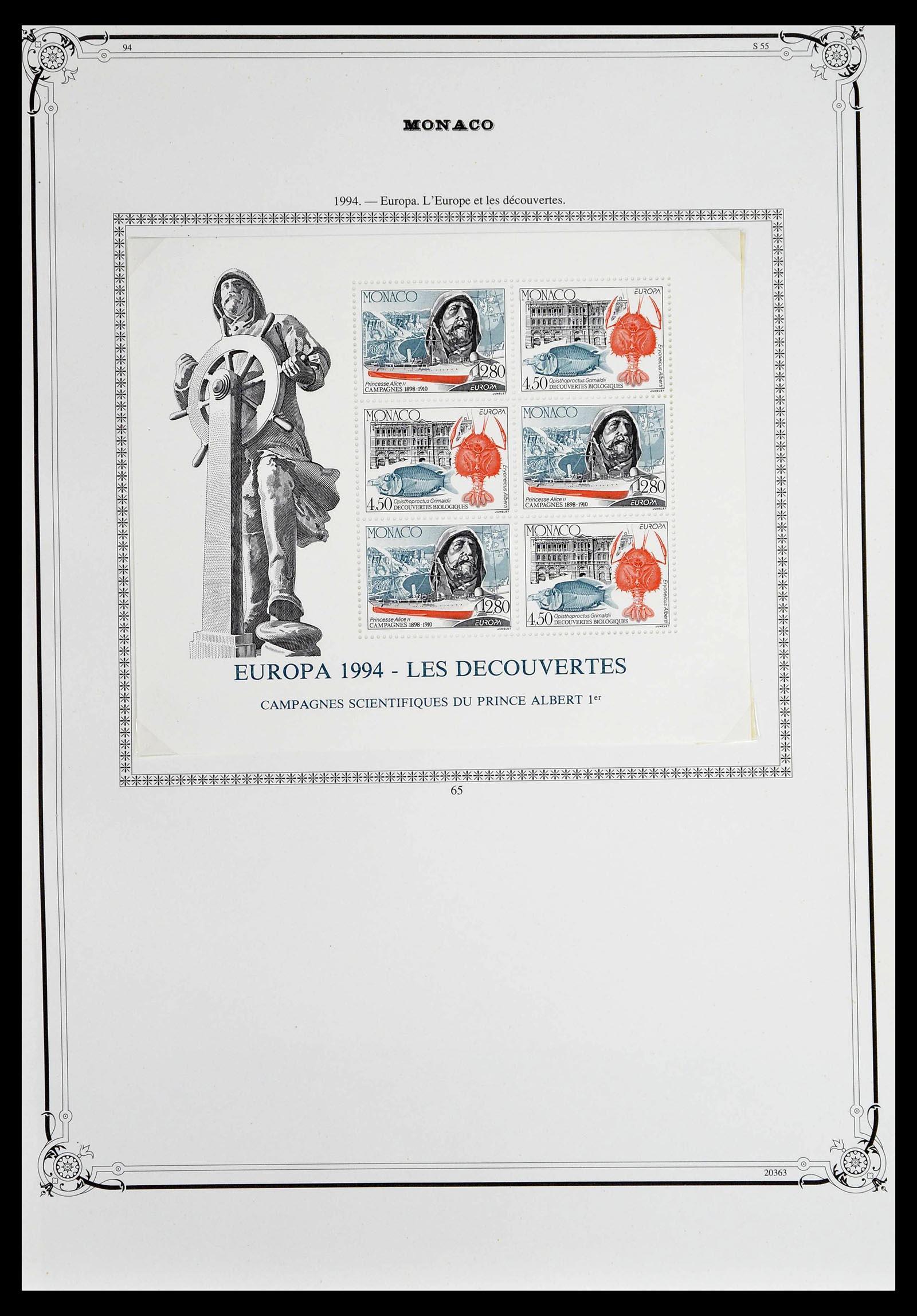 39133 0244 - Stamp collection 39133 Monaco 1885-1996.