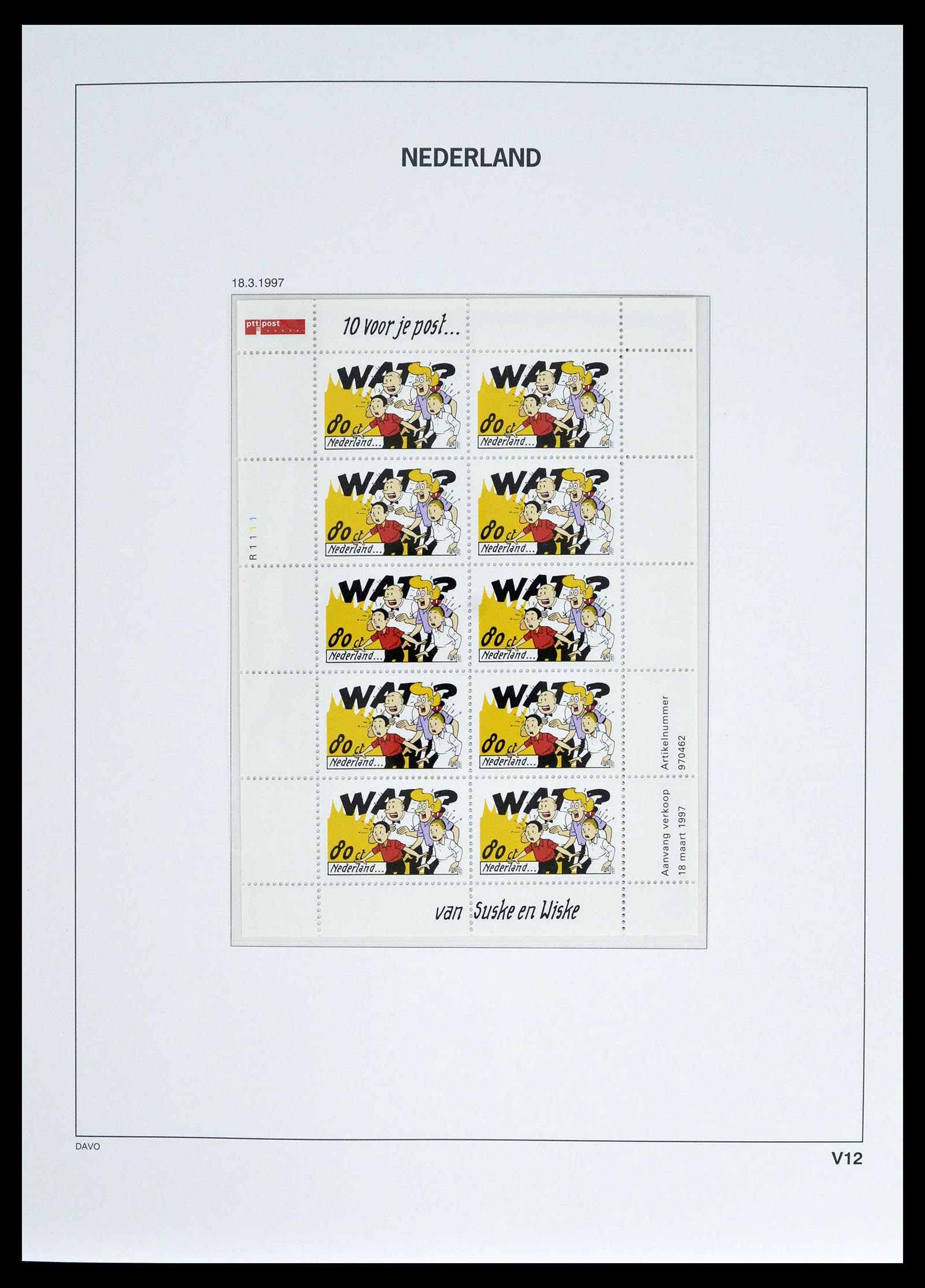 39134 0021 - Stamp collection 39134 Netherlands sheetlets 1992-2019!
