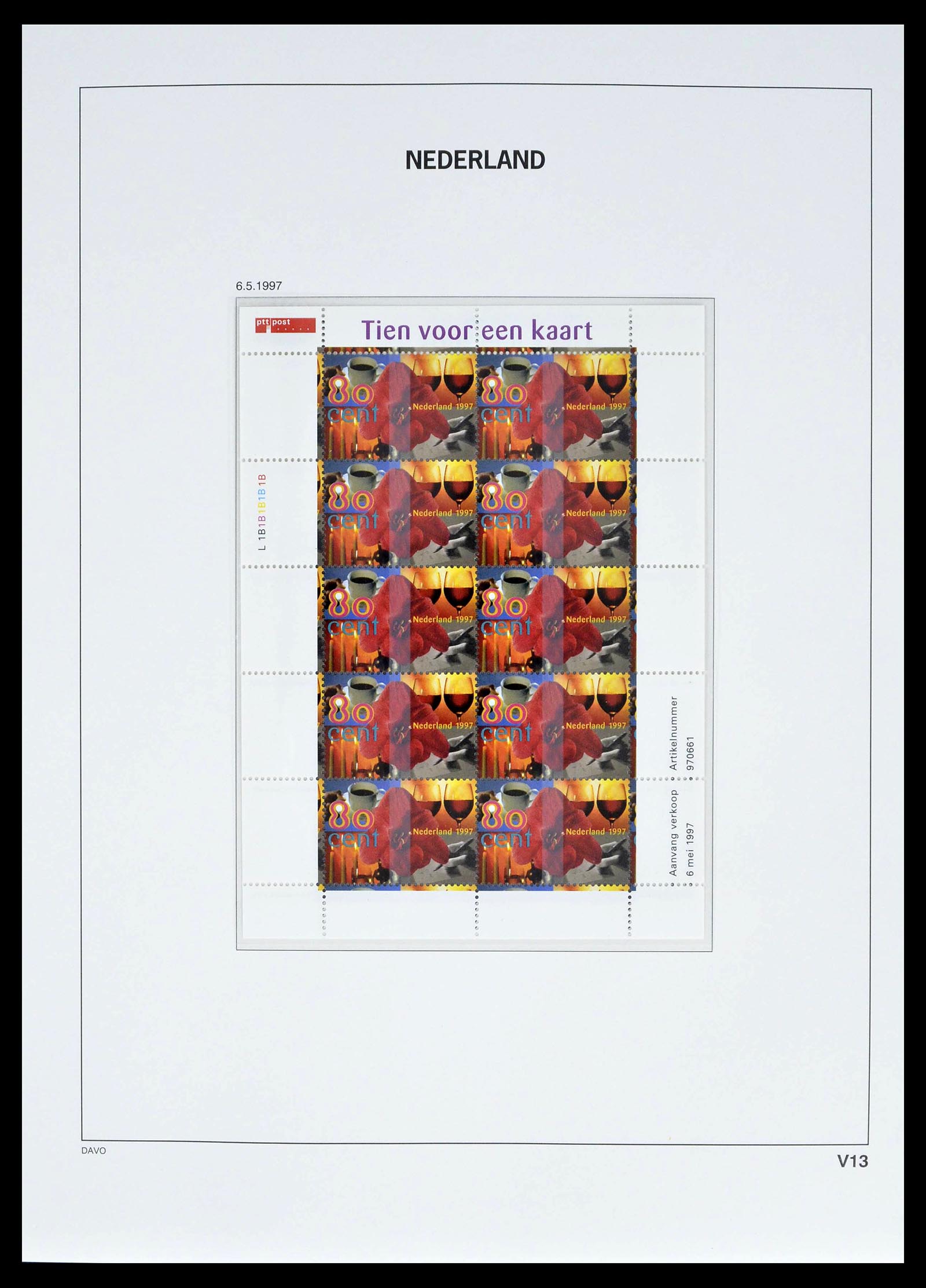 39134 0022 - Stamp collection 39134 Netherlands sheetlets 1992-2019!