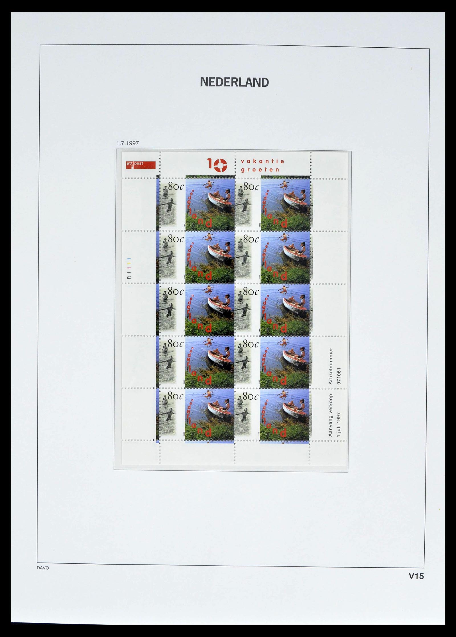 39134 0024 - Stamp collection 39134 Netherlands sheetlets 1992-2019!