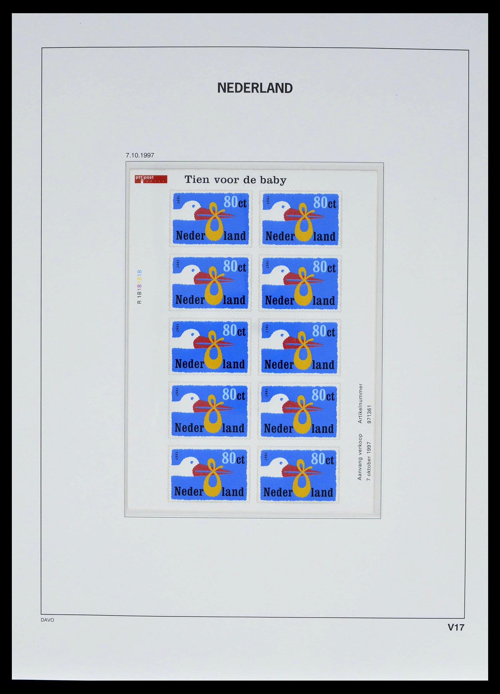 39134 0026 - Stamp collection 39134 Netherlands sheetlets 1992-2019!