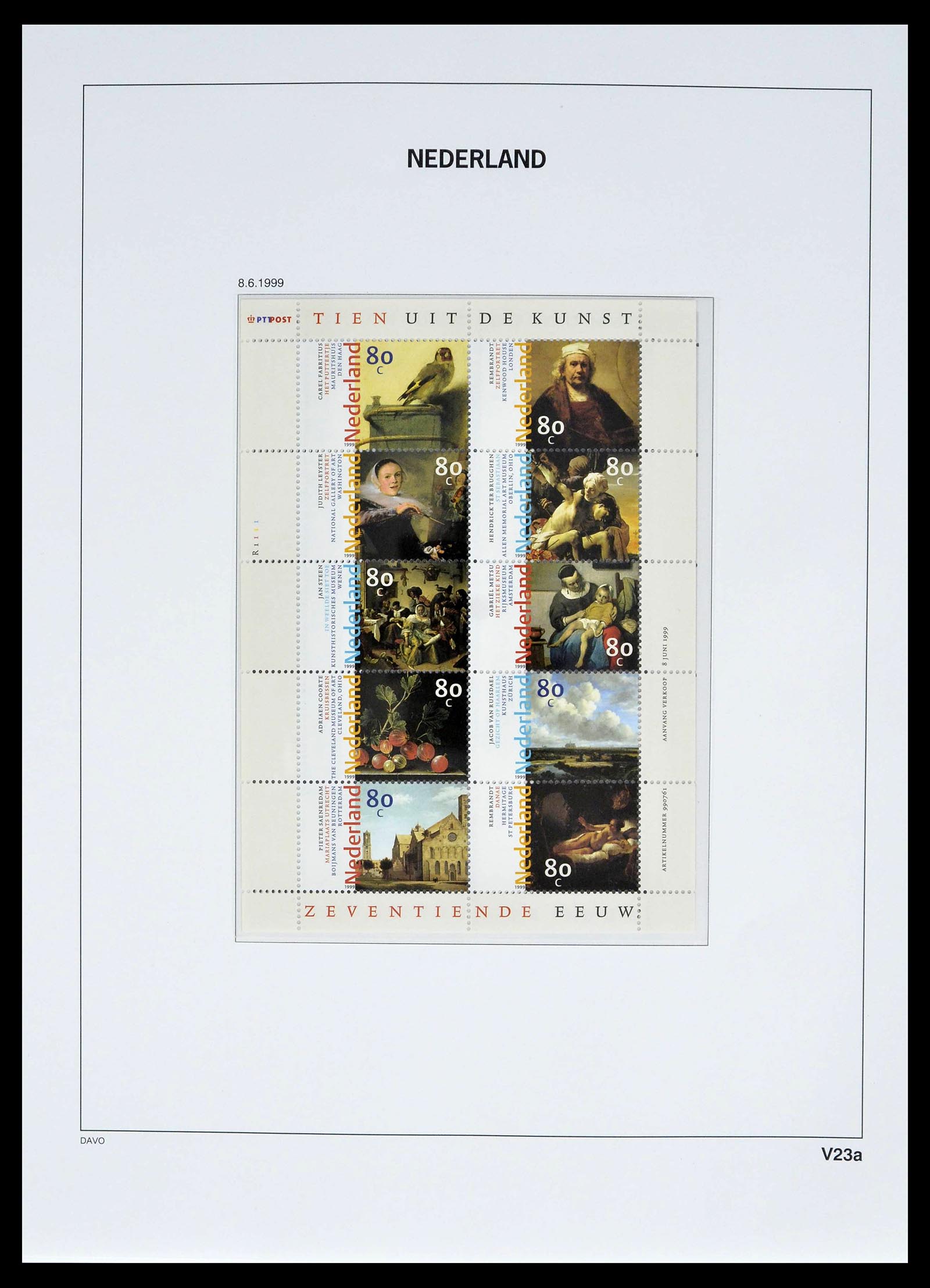 39134 0034 - Stamp collection 39134 Netherlands sheetlets 1992-2019!