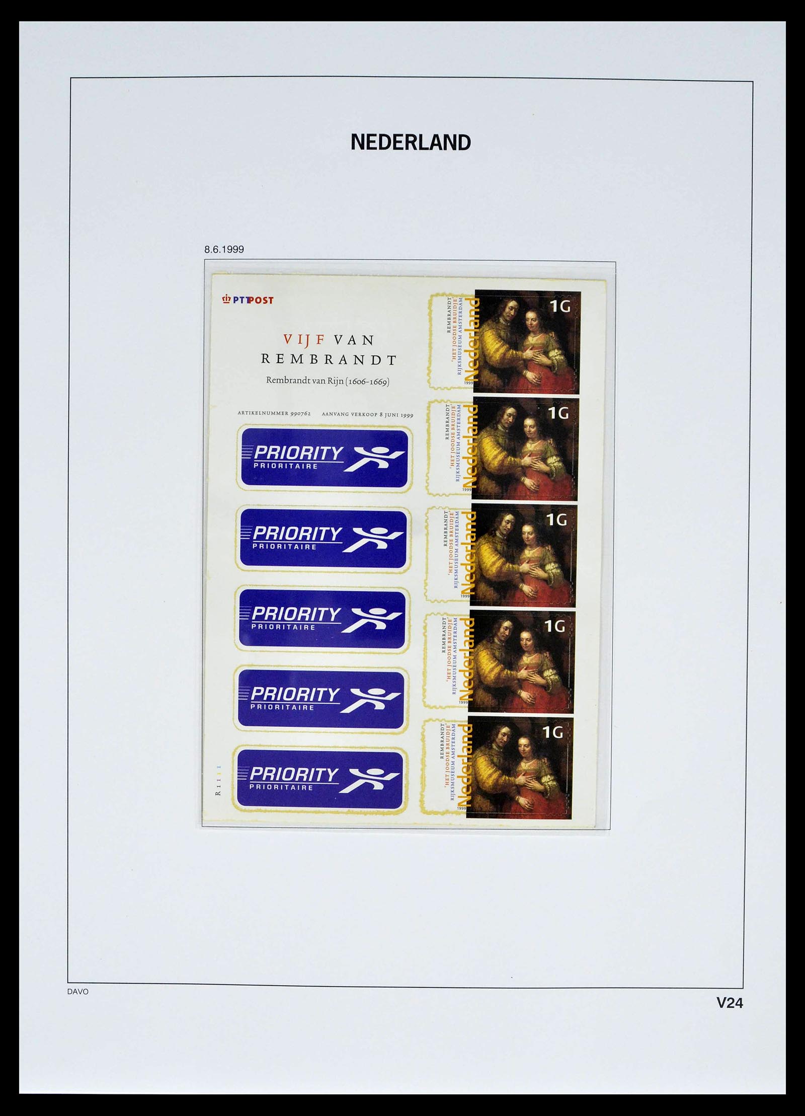 39134 0035 - Stamp collection 39134 Netherlands sheetlets 1992-2019!