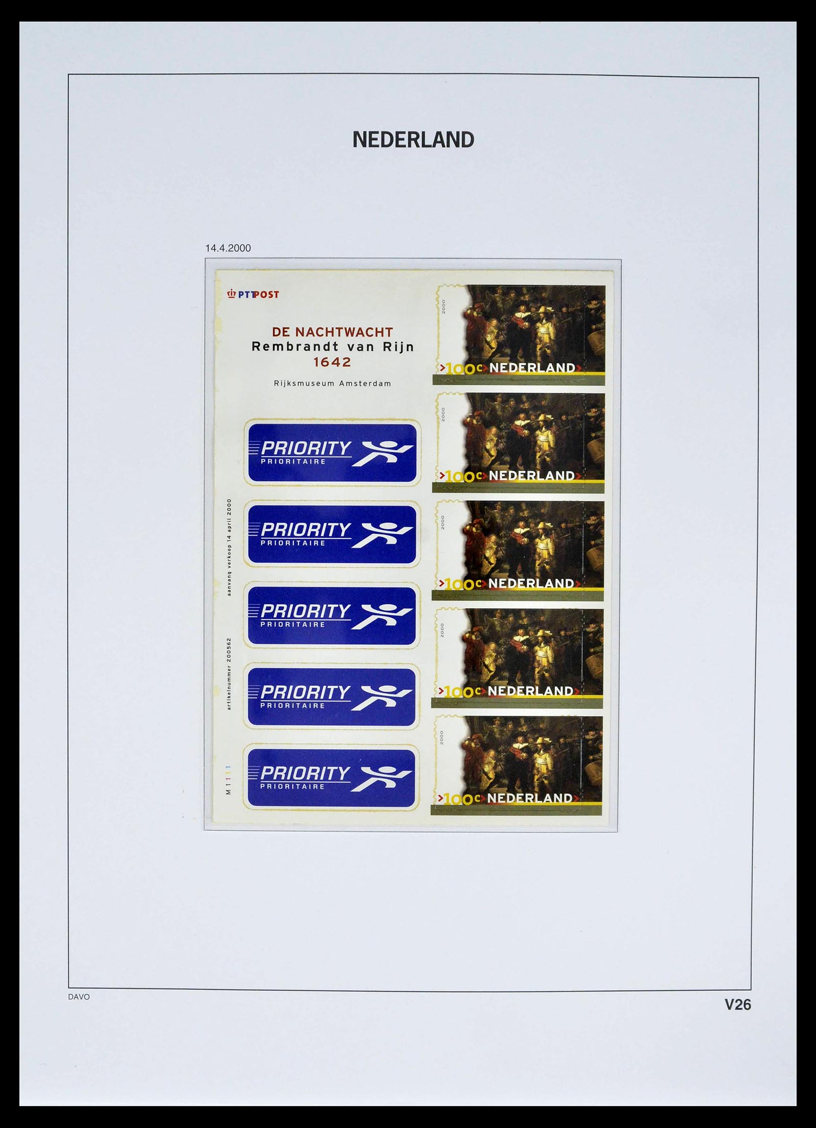 39134 0038 - Stamp collection 39134 Netherlands sheetlets 1992-2019!