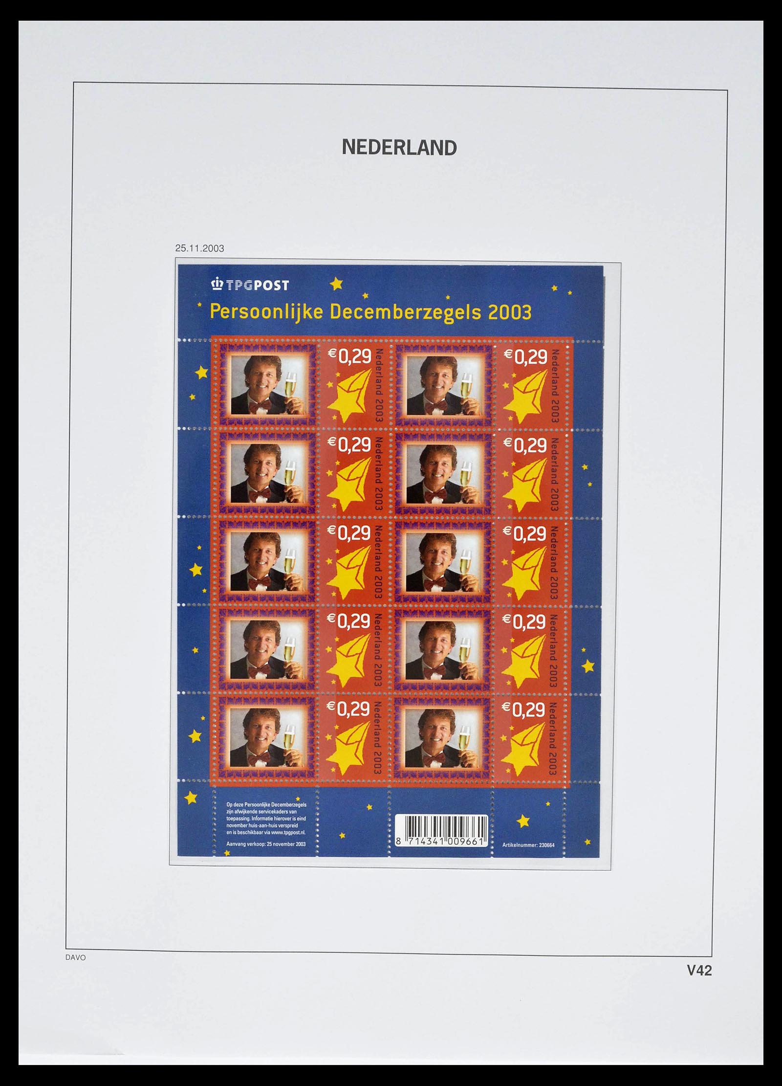 39134 0056 - Stamp collection 39134 Netherlands sheetlets 1992-2019!