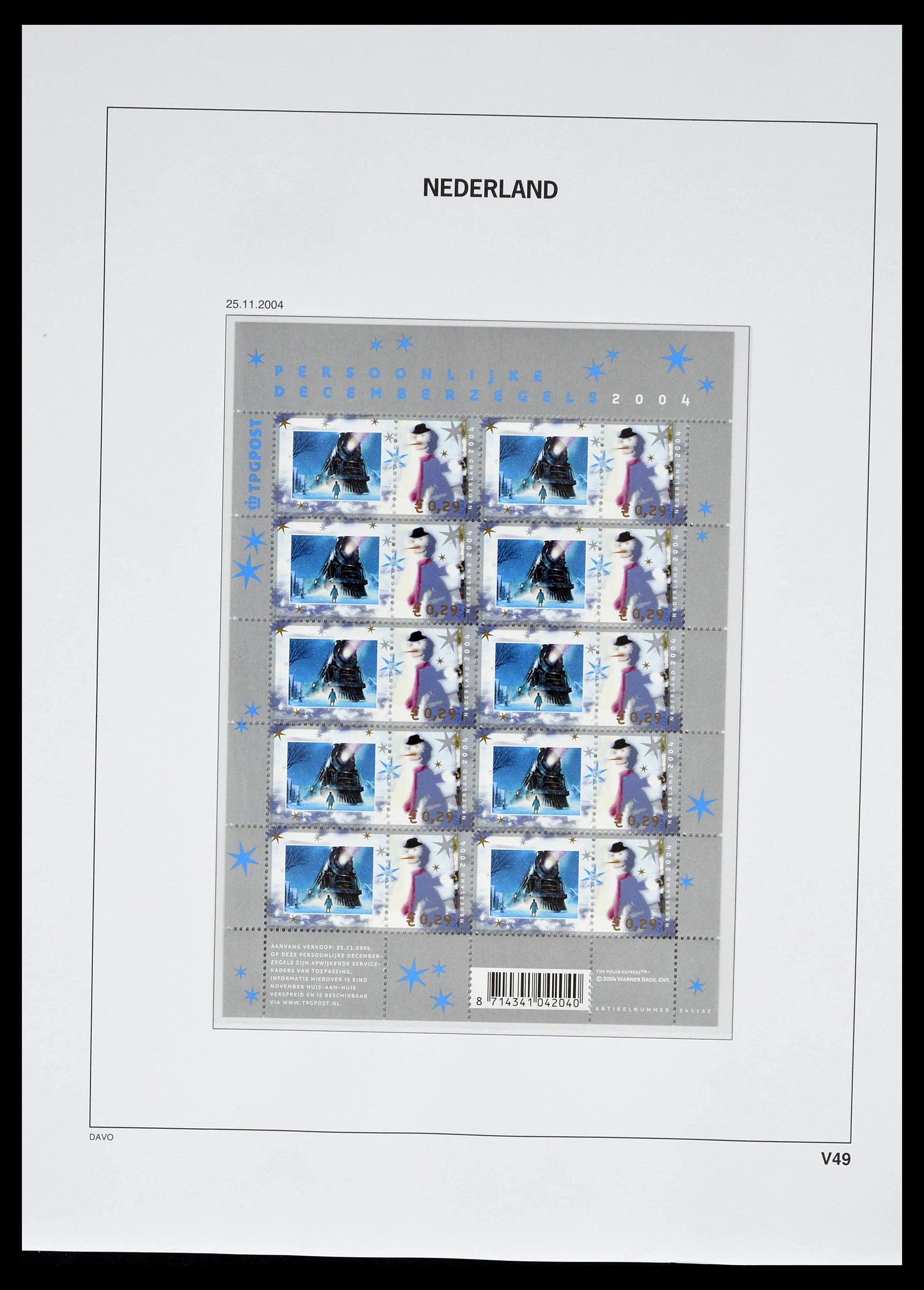 39134 0063 - Stamp collection 39134 Netherlands sheetlets 1992-2019!