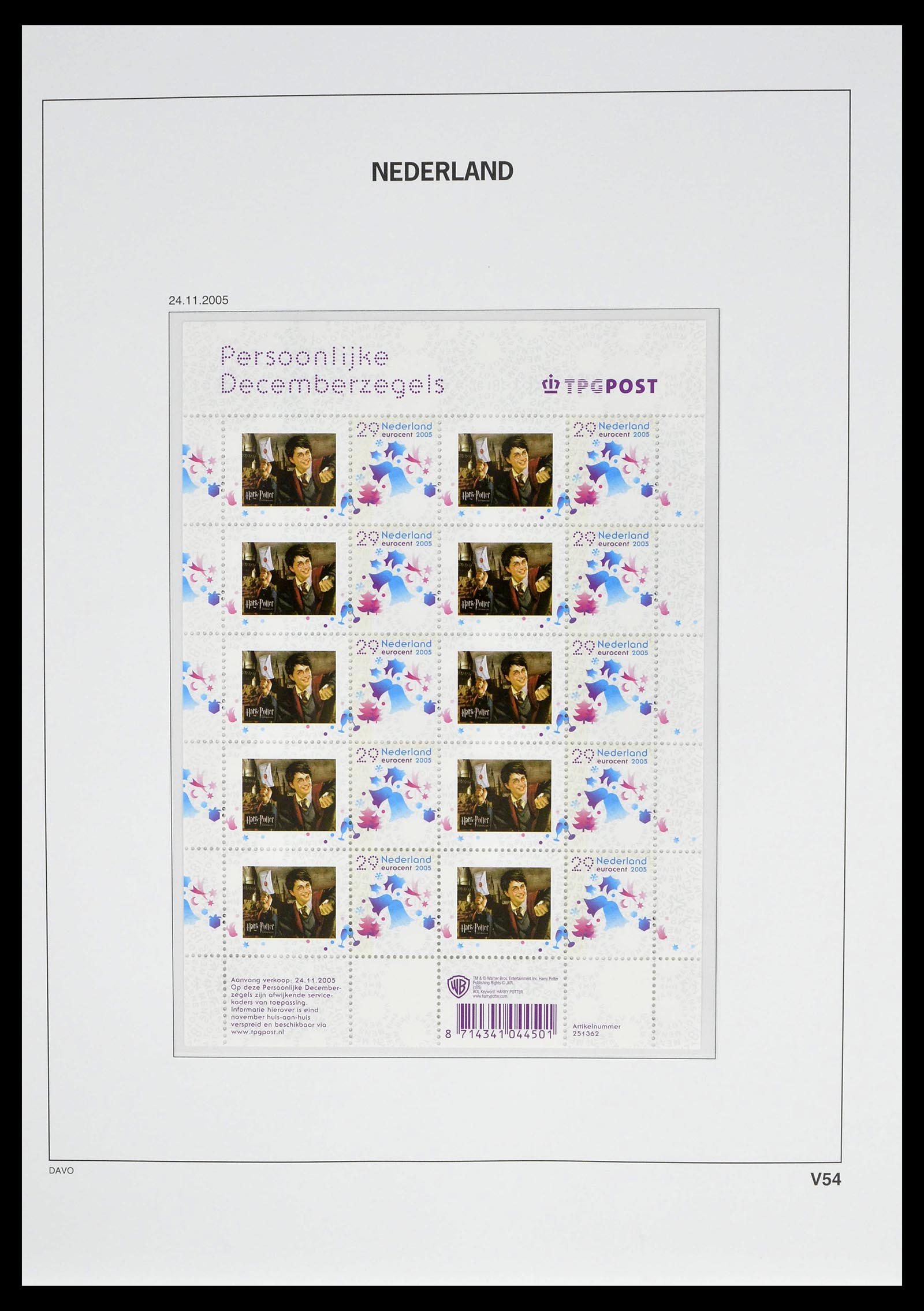 39134 0068 - Stamp collection 39134 Netherlands sheetlets 1992-2019!